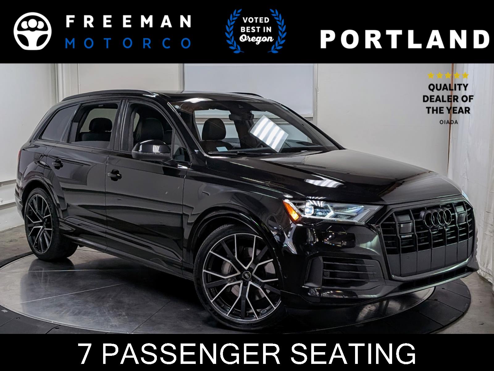 Mythos Black Metallic 2022 Audi Q7 quattro Prestige 55 TFSI SUV / Crossover All-Wheel Drive Automatic