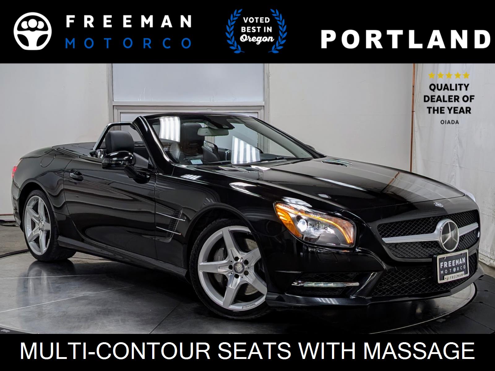 Black 2015 Mercedes-Benz SL-Class SL 400 Convertible Rear-Wheel Drive Automatic