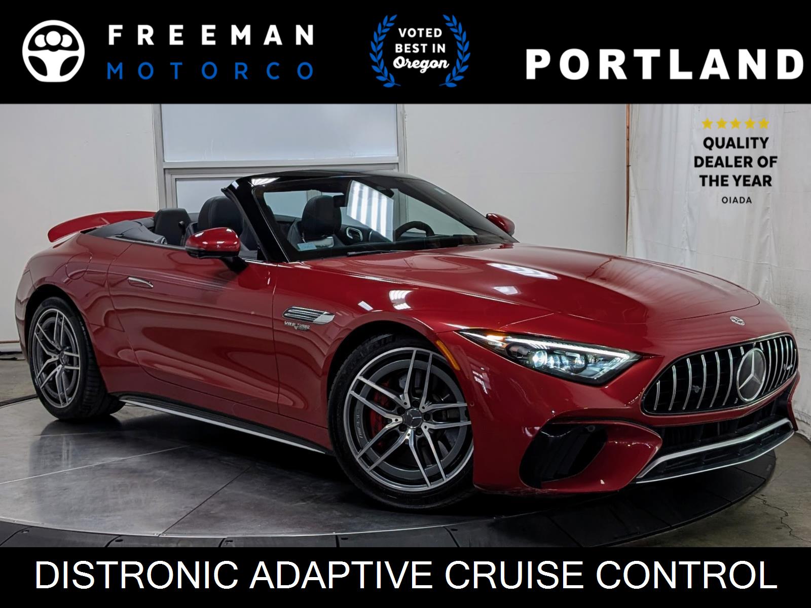 MANUFAKTUR Patagonia Red Metallic 2022 Mercedes-Benz SL-Class SL 55 AMG 4MATIC Convertible All-Wheel Drive Automatic
