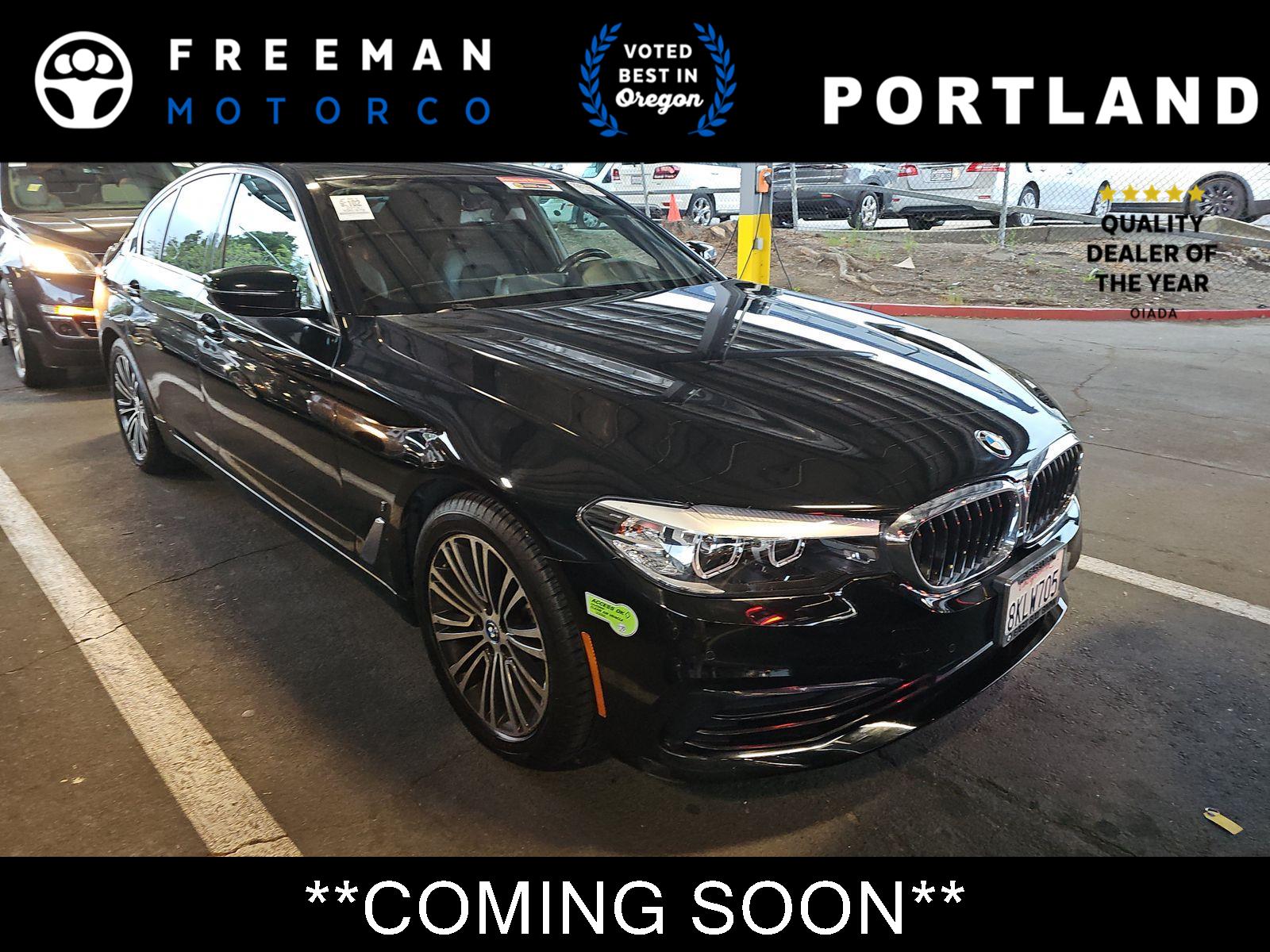 Jet Black 2019 BMW 5 Series 530e iPerformance Sedan RWD Sedan Rear-Wheel Drive Automatic