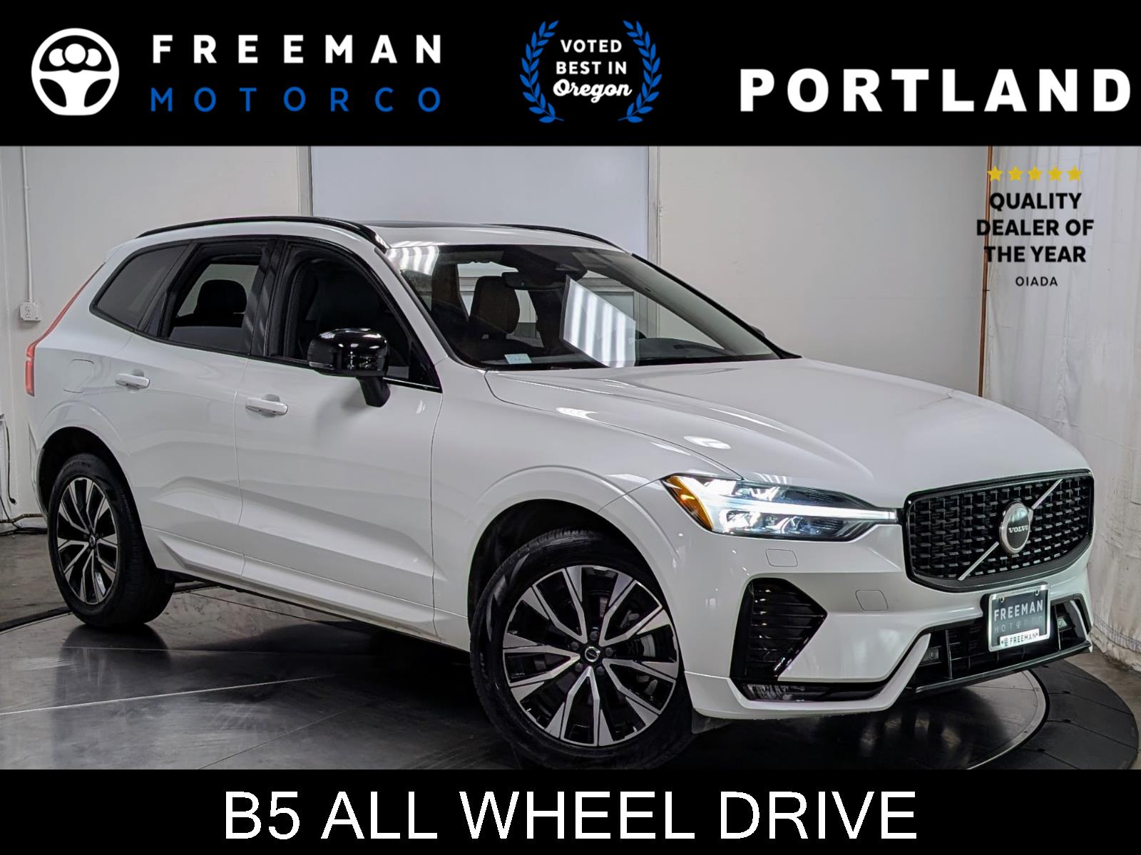 Crystal White Metallic 2025 Volvo XC60 B5 Core Dark Theme AWD SUV / Crossover All-Wheel Drive Automatic