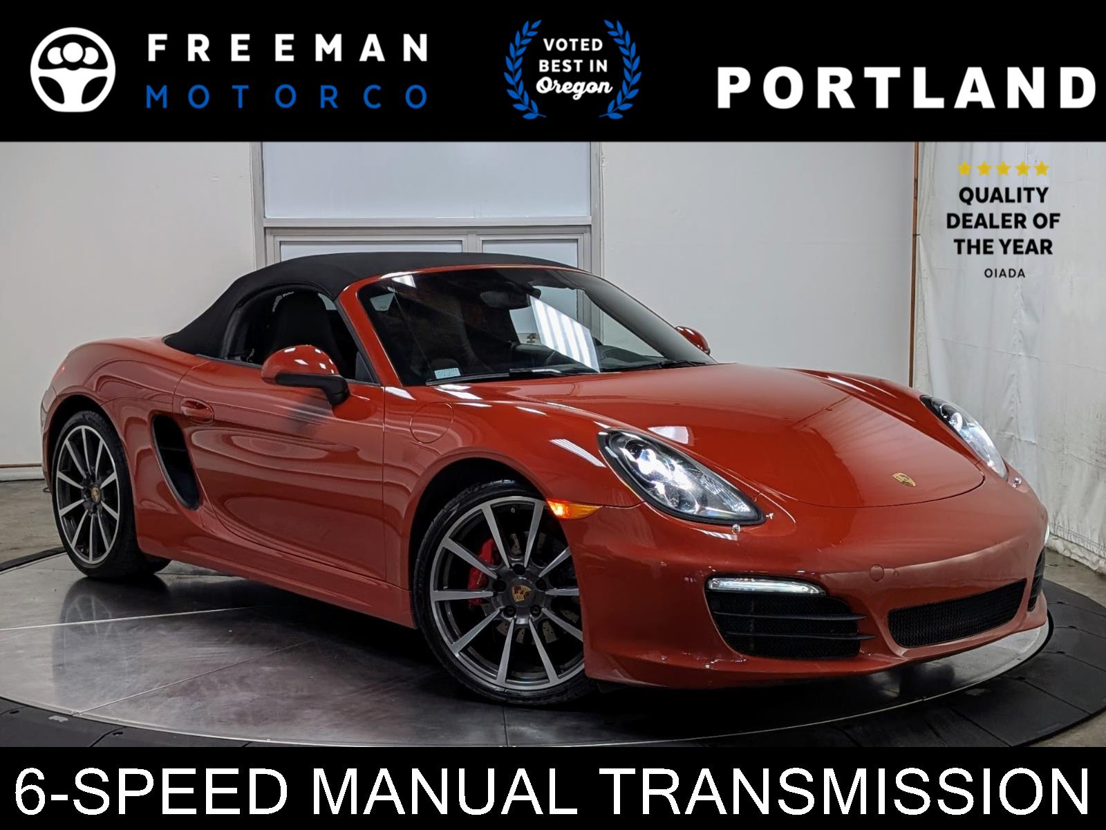 Agate Gray Metallic 2013 Porsche Boxster S Convertible Rear-Wheel Drive 6-Speed Manual