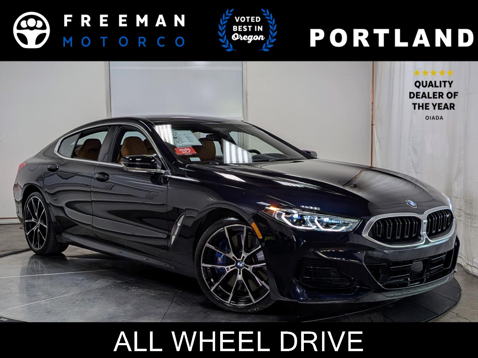 Carbon Black Metallic 2025 BMW 8 Series M850i xDrive Gran Coupe AWD Coupe All-Wheel Drive Automatic
