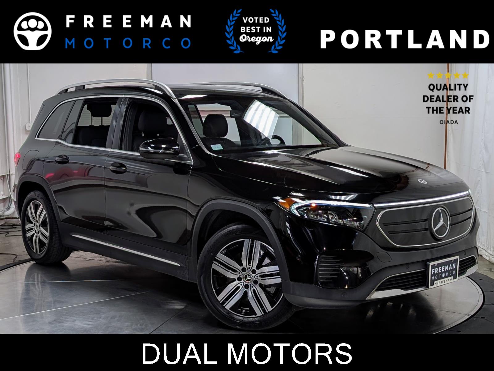 Night Black 2023 Mercedes-Benz EQB 300 4MATIC AWD SUV / Crossover All-Wheel Drive Automatic