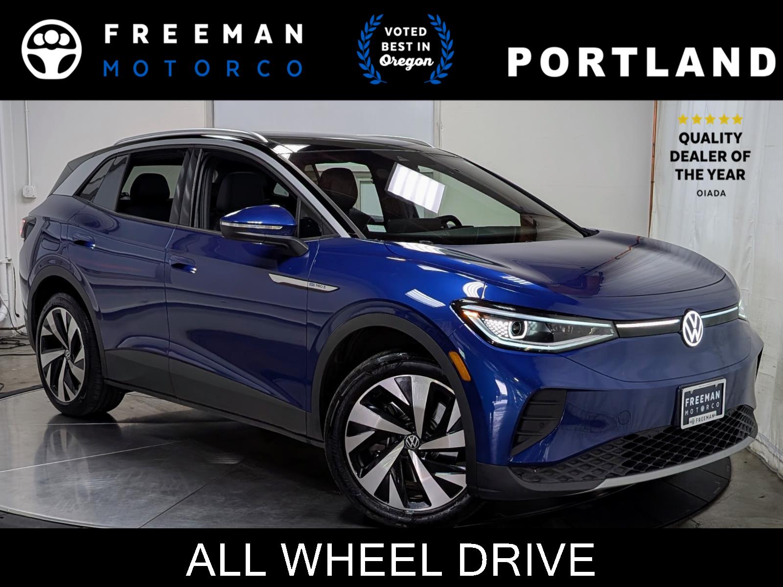 Dusk Blue Metallic 2021 Volkswagen ID.4 Pro S AWD SUV / Crossover All-Wheel Drive Automatic