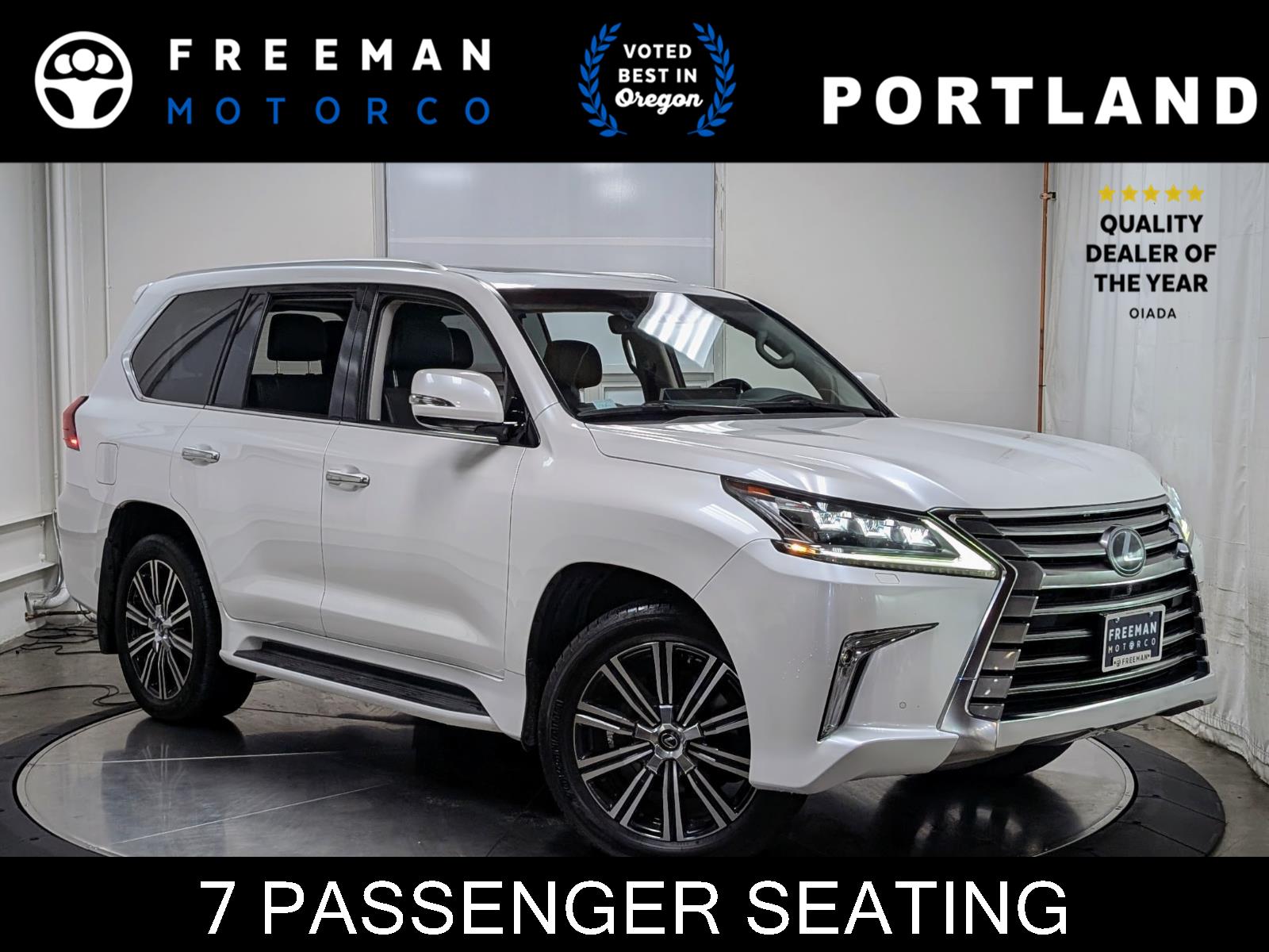 Eminent White Pearl 2018 Lexus LX 570 3-Row 4WD SUV / Crossover All-Wheel Drive