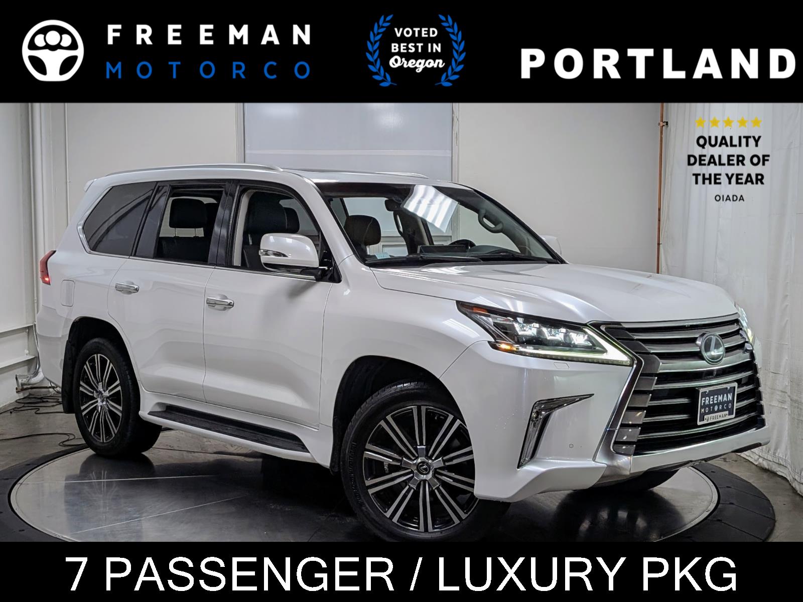 Eminent White Pearl 2018 Lexus LX 570 3-Row 4WD SUV / Crossover All-Wheel Drive