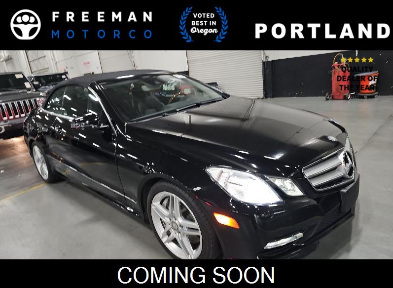 Black 2013 Mercedes-Benz E-Class E 550 Cabriolet Convertible Rear-Wheel Drive Automatic
