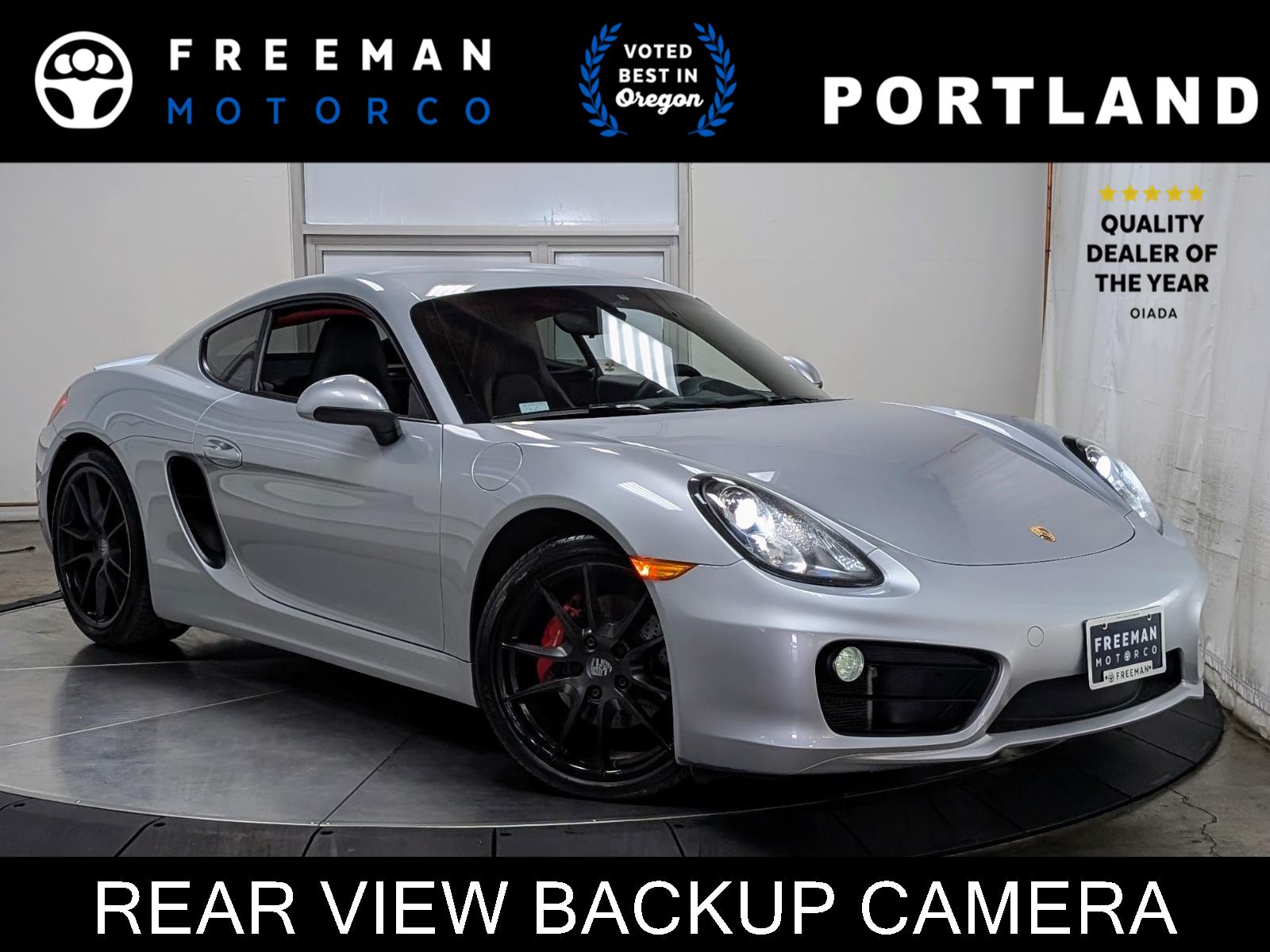 Rhodium Silver Metallic 2014 Porsche Cayman S Coupe Rear-Wheel Drive 6-Speed Manual