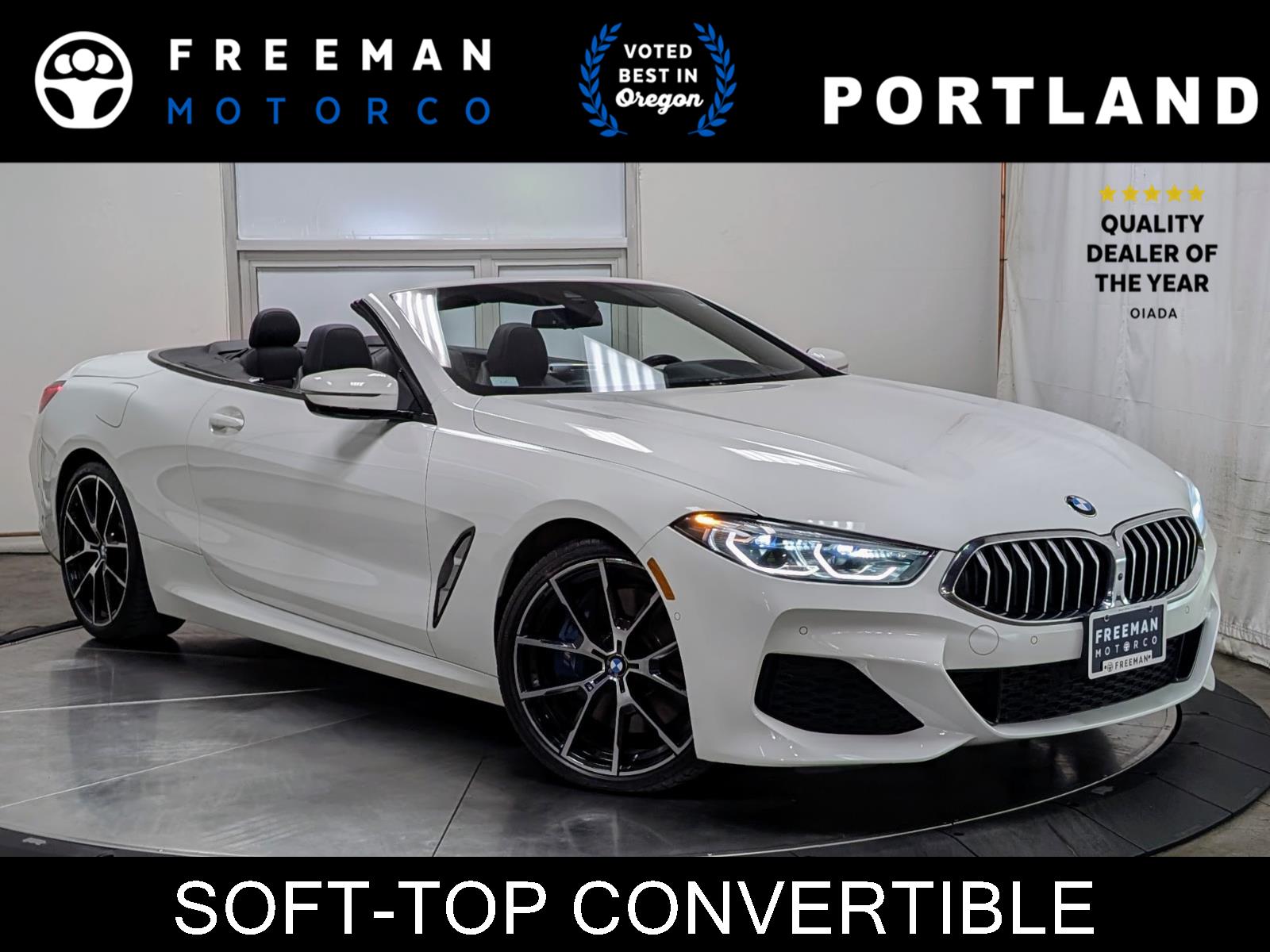 Alpine White 2020 BMW 8 Series 840i xDrive Convertible AWD Convertible All-Wheel Drive Automatic