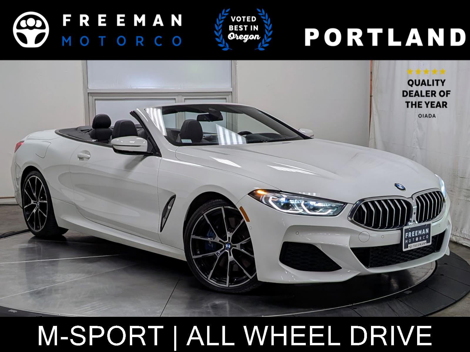Alpine White 2020 BMW 8 Series 840i xDrive Convertible AWD Convertible All-Wheel Drive Automatic