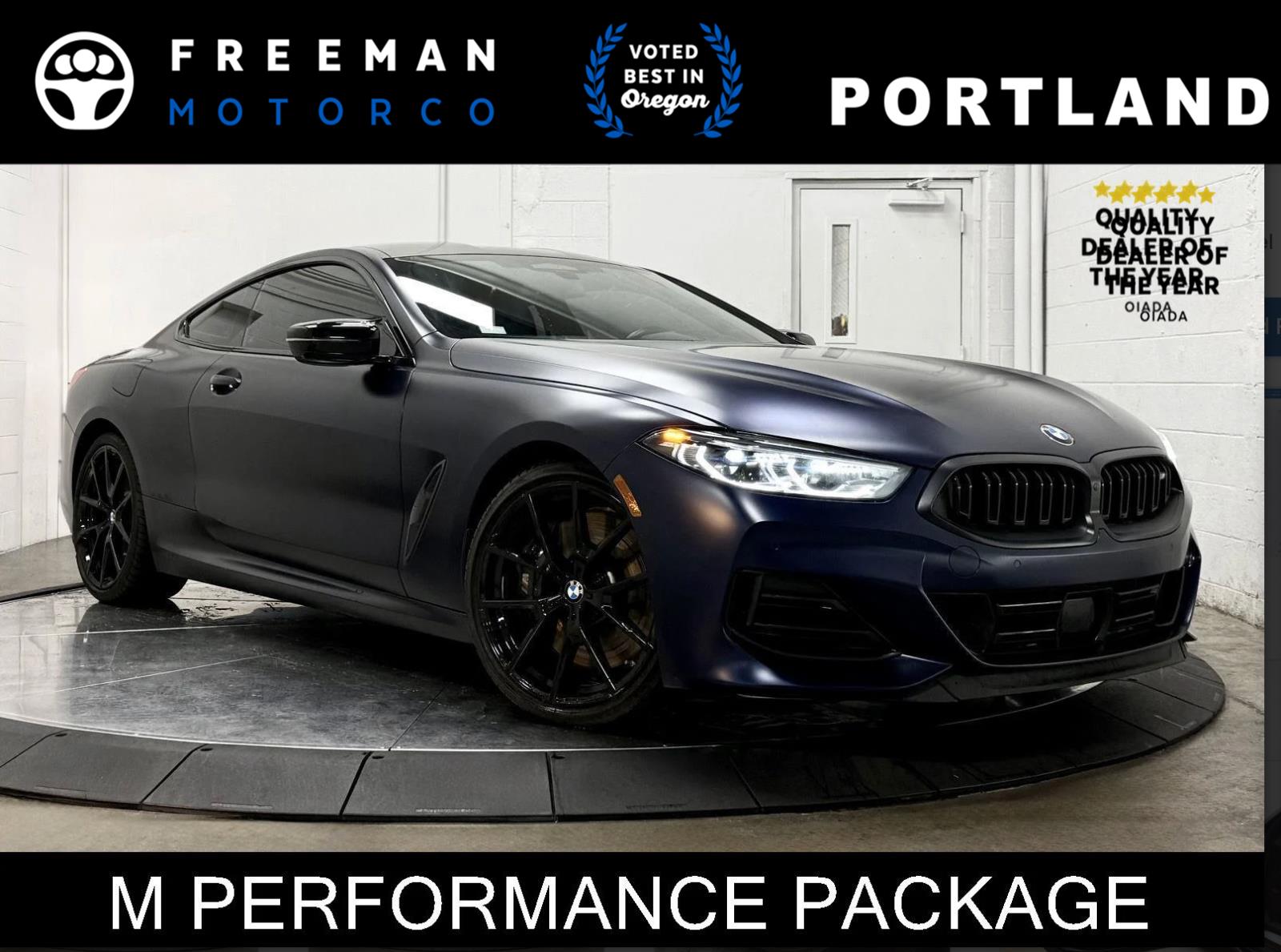 Individual Frozen Tanzanite Blue Metallic 2023 BMW 8 Series M850i xDrive Coupe AWD Coupe All-Wheel Drive Automatic