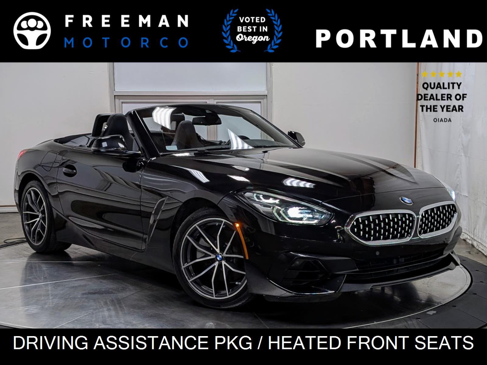 Black Sapphire Metallic 2020 BMW Z4 sDrive30i RWD Convertible Rear-Wheel Drive