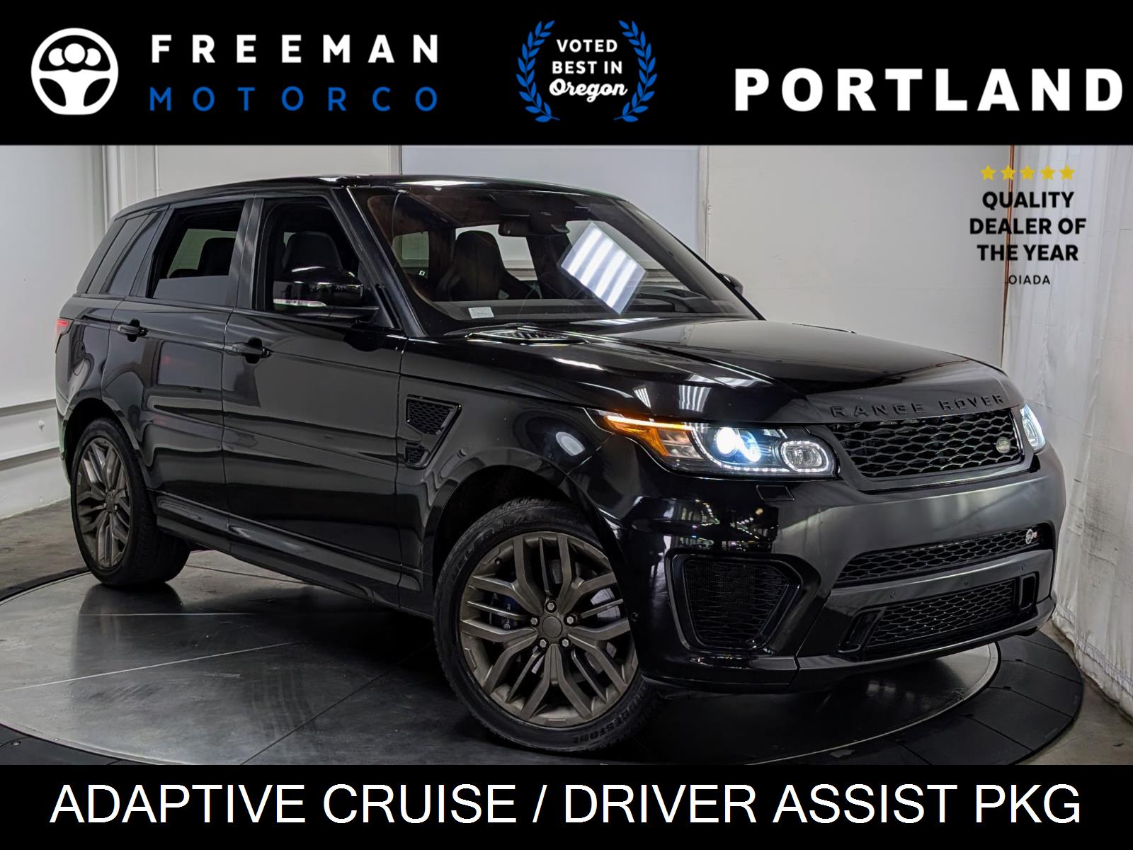 Santorini Black 2016 Land Rover Range Rover Sport V8 SVR 4WD SUV / Crossover All-Wheel Drive Automatic