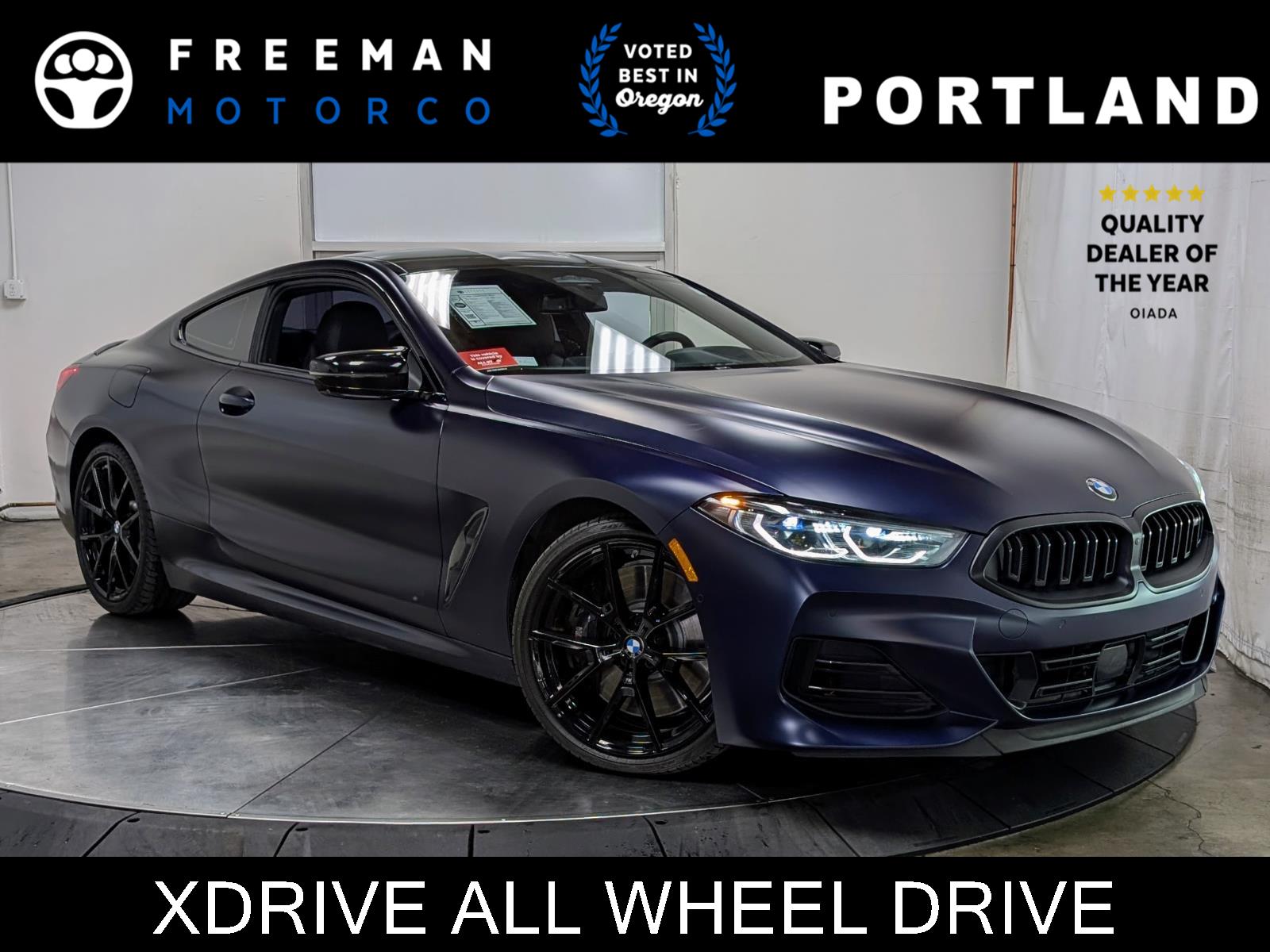 Individual Frozen Tanzanite Blue Metallic 2023 BMW 8 Series M850i xDrive Coupe AWD Coupe All-Wheel Drive Automatic