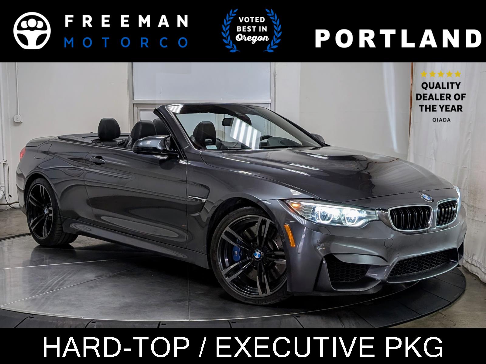 Mineral Gray Metallic 2015 BMW M4 Convertible RWD Convertible Rear-Wheel Drive 6-Speed Manual