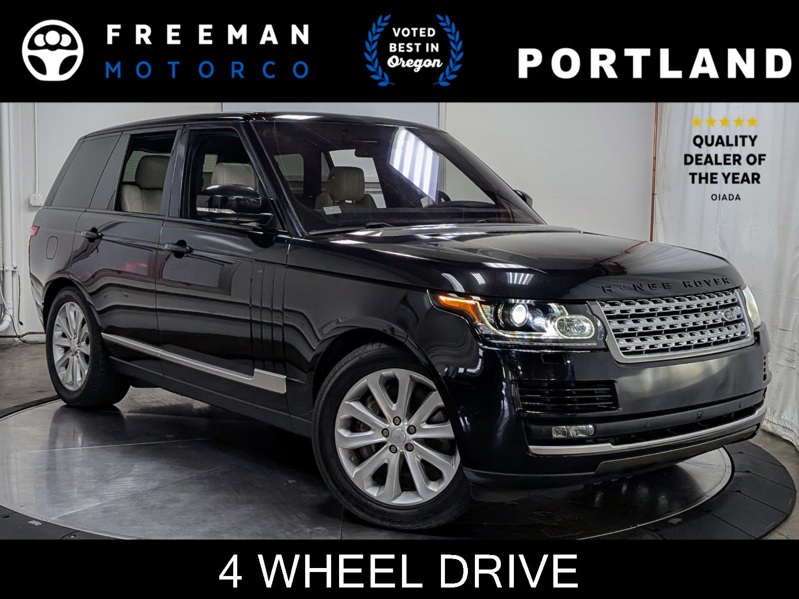 Santorini Black 2016 Land Rover Range Rover V6 HSE 4WD SUV / Crossover All-Wheel Drive 8-Speed Automatic