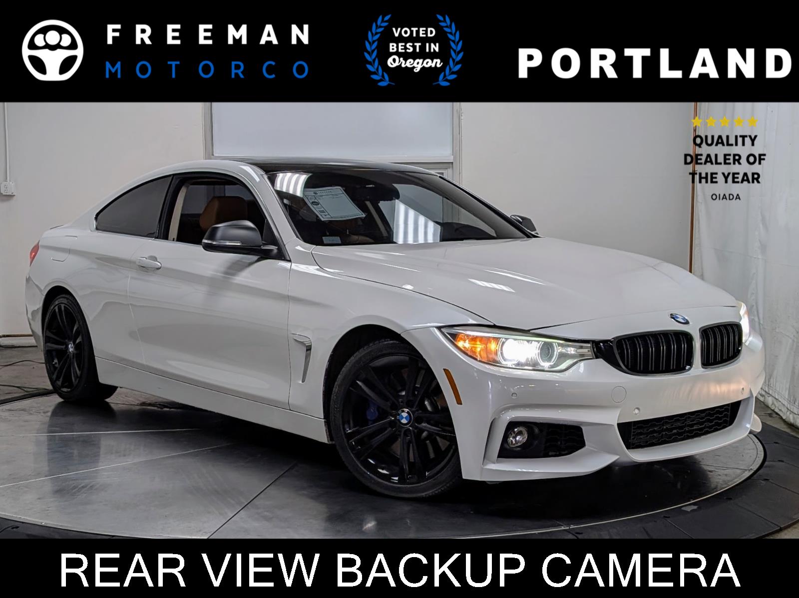 Mineral White Metallic 2015 BMW 4 Series Coupe Rear-Wheel Drive Automatic