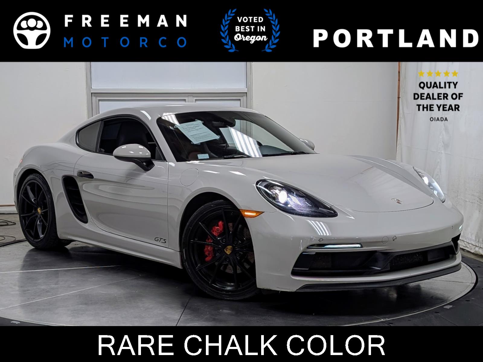 Chalk 2018 Porsche 718 Cayman GTS RWD Coupe Rear-Wheel Drive 7-Speed Automatic