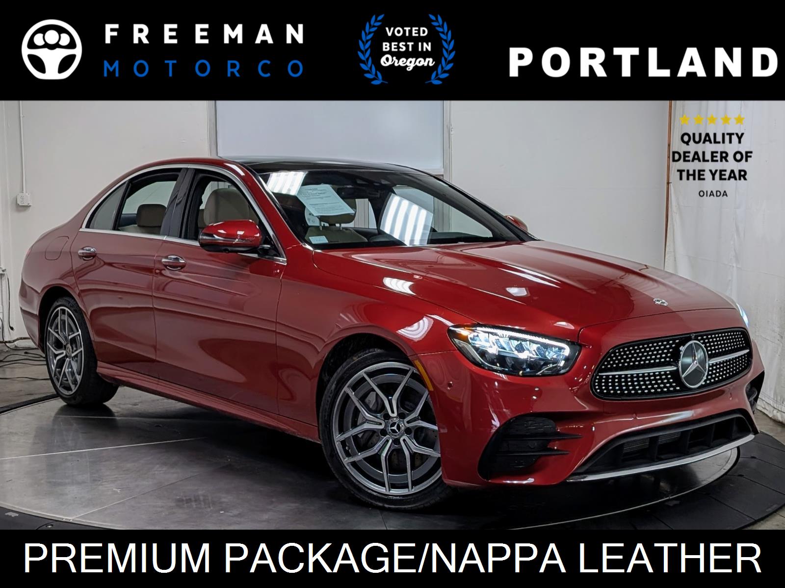 MANUFAKTUR Cardinal Red 2023 Mercedes-Benz E-Class E 350 4MATIC Sedan All-Wheel Drive Automatic