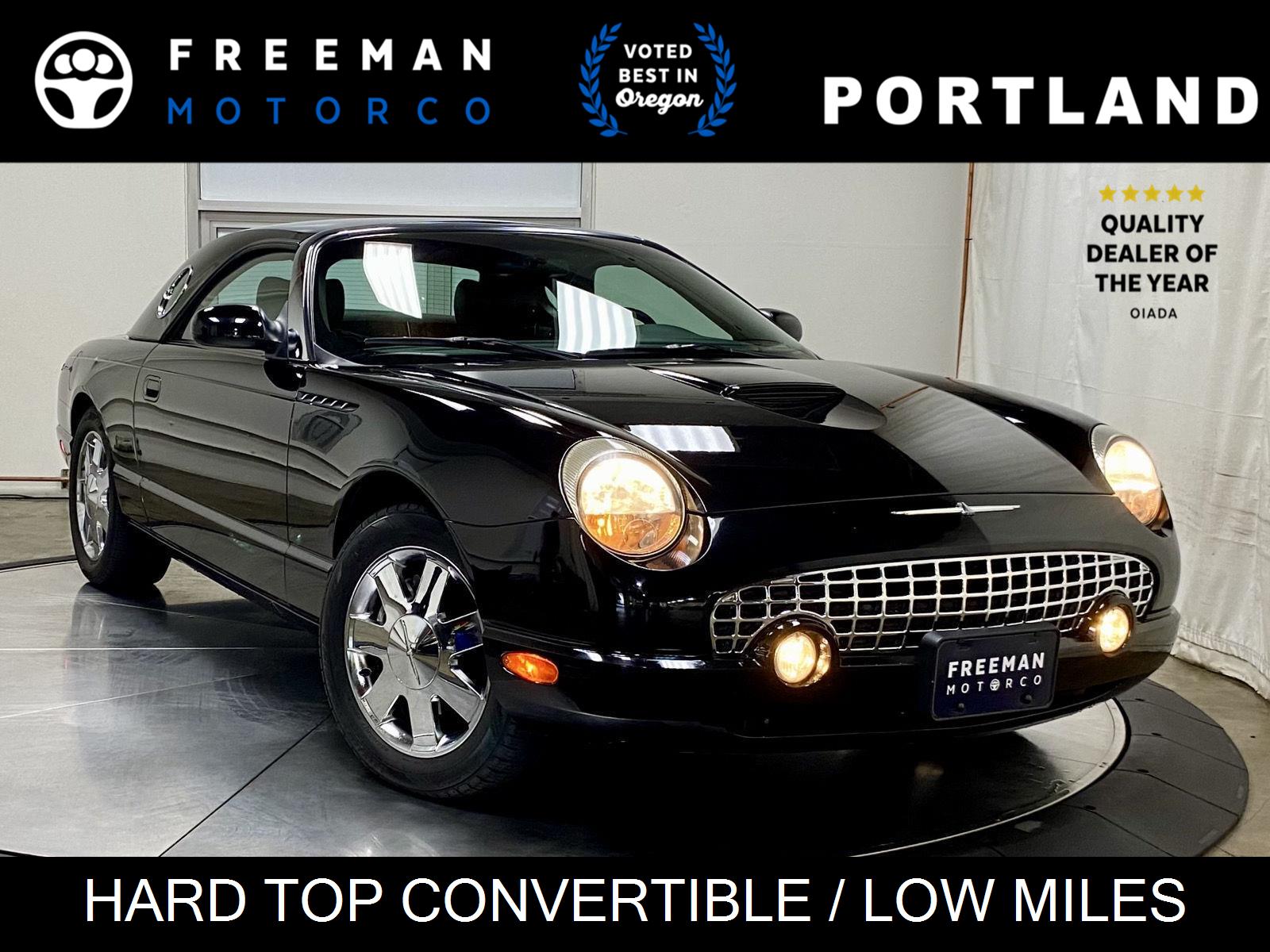 Evening Black 2002 Ford Thunderbird Convertible Rear-Wheel Drive 5-Speed Automatic Overdrive