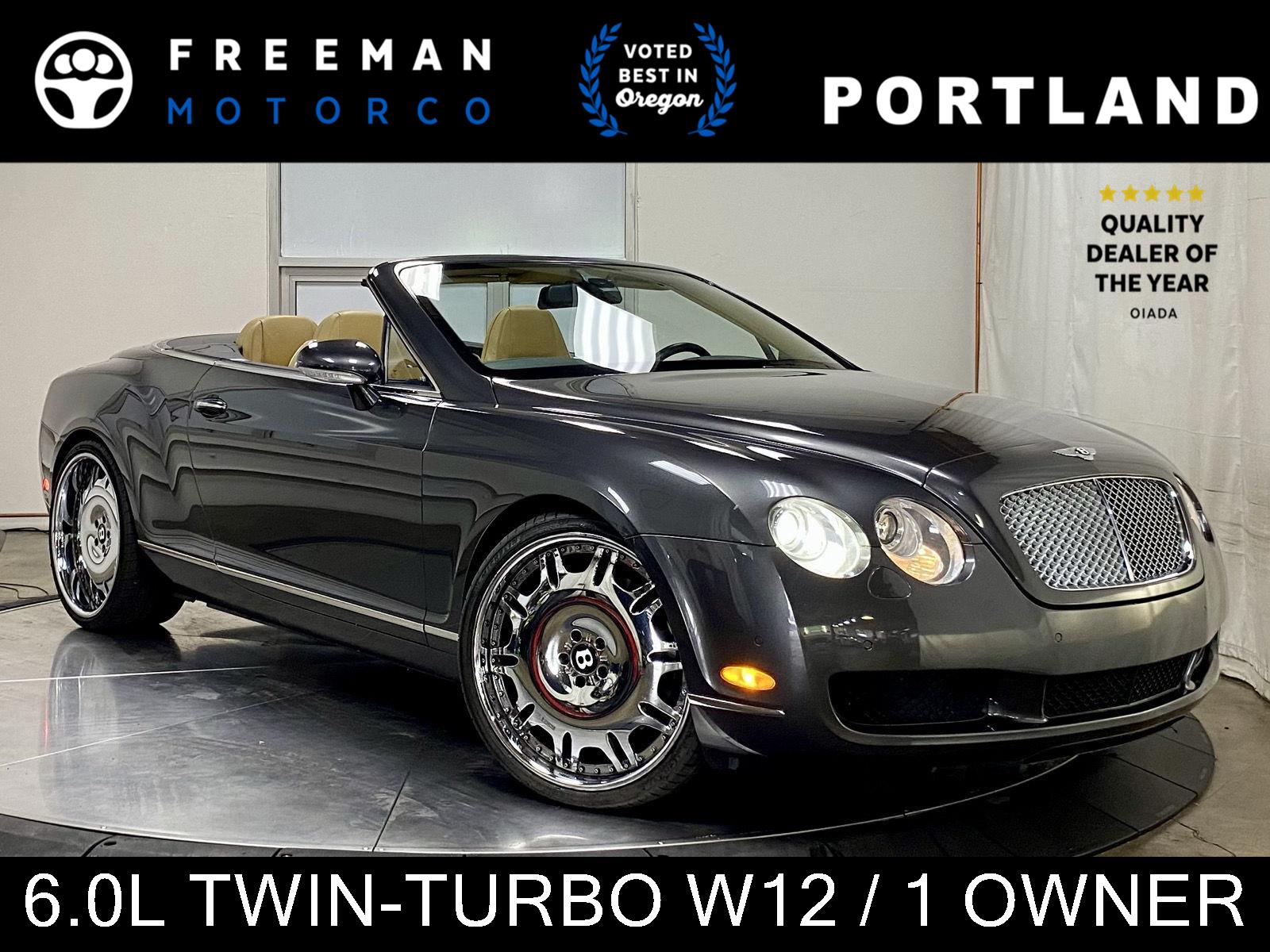 Gray 2007 Bentley Continental GTC Convertible All-Wheel Drive Automatic