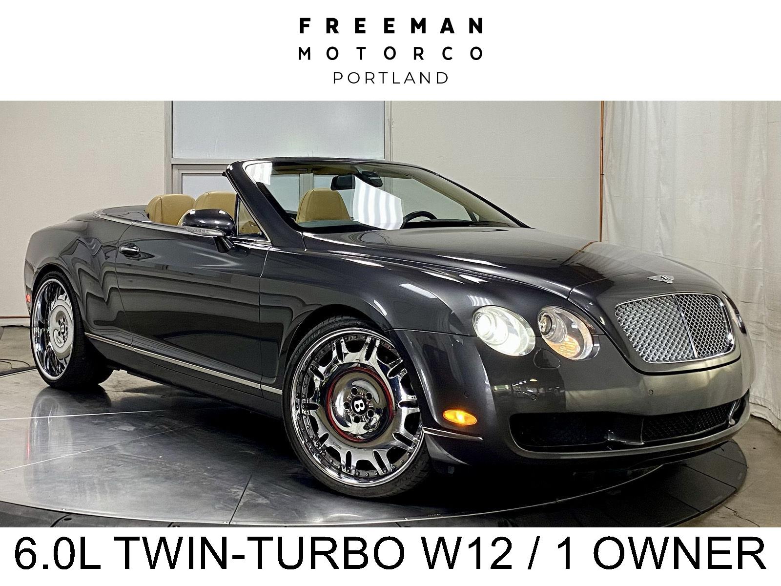 Gray 2007 Bentley Continental GTC Convertible All-Wheel Drive Automatic