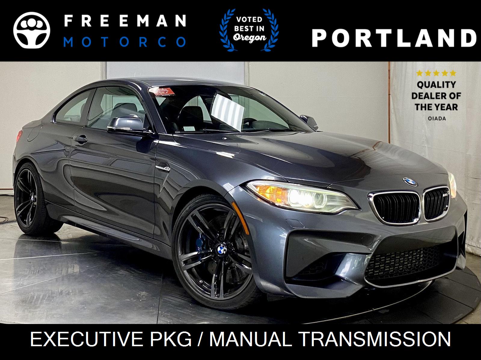 Mineral Gray Metallic 2017 BMW M2 Coupe Rear-Wheel Drive 6-Speed Manual