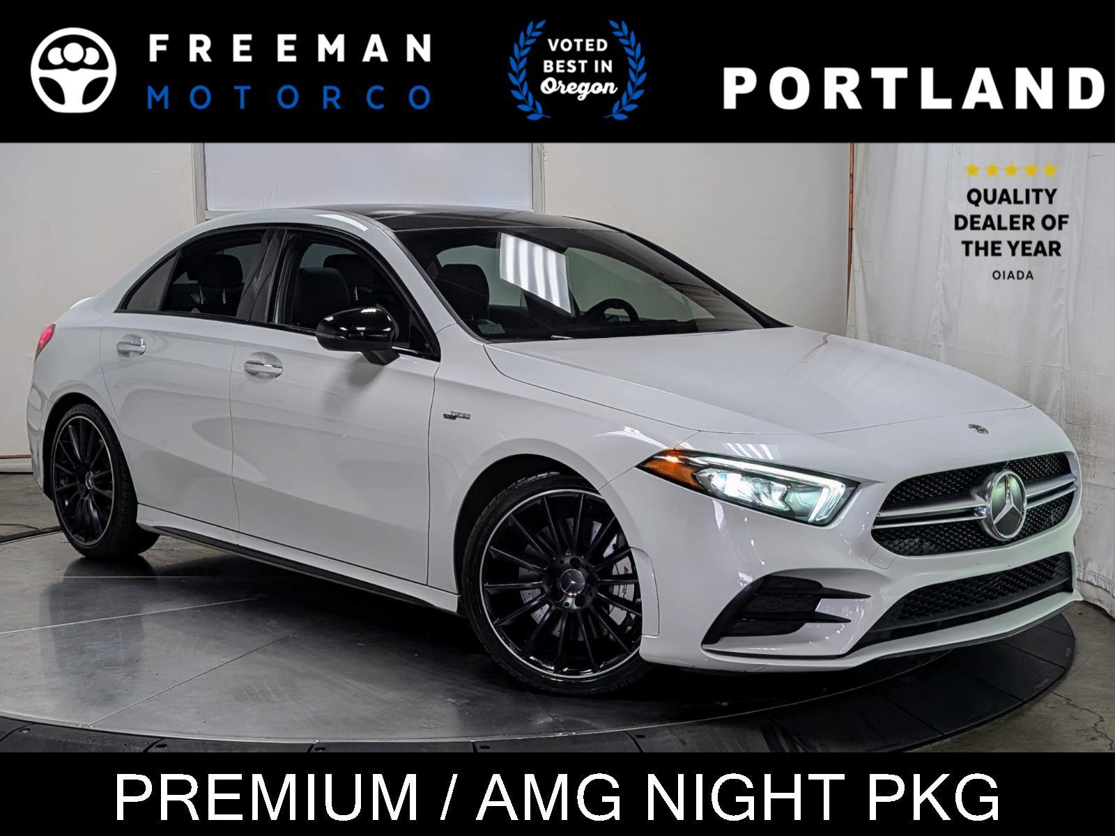 Polar White 2021 Mercedes-Benz A-Class Sedan All-Wheel Drive Automatic