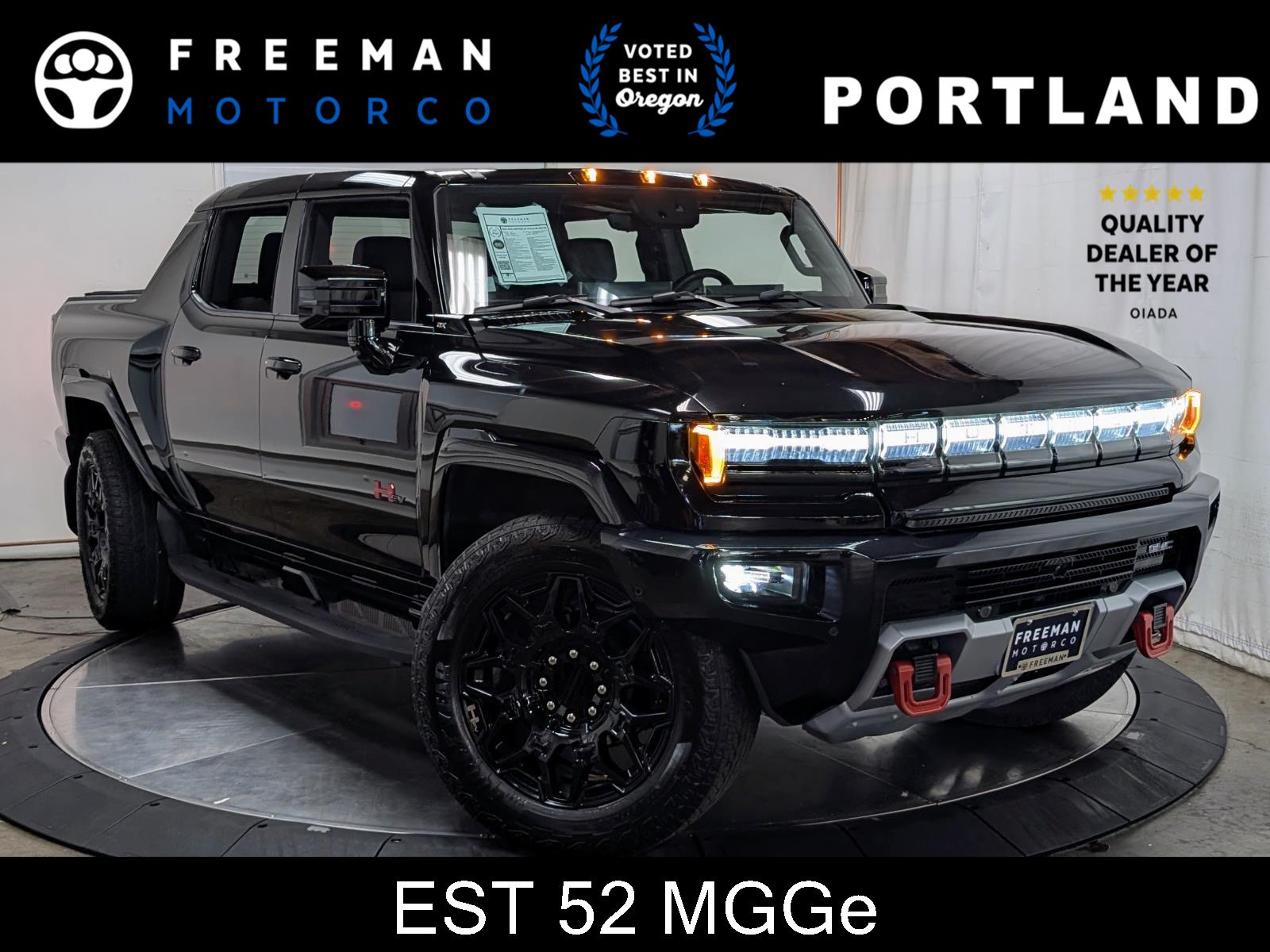 Void Black 2024 GMC Hummer EV Pickup 2X Crew Cab AWD Pickup Truck All-Wheel Drive Automatic
