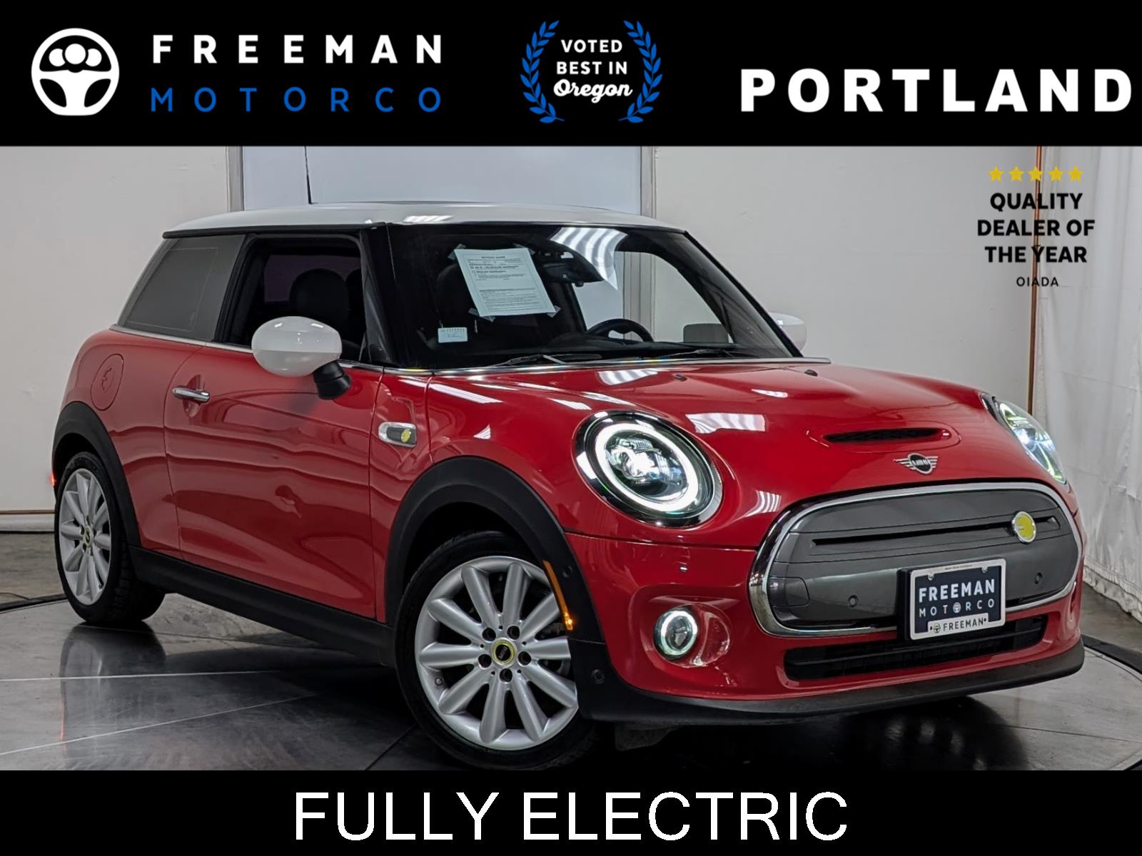 Chili Red 2021 MINI Cooper SE 2-Door Hatchback FWD Hatchback Front-Wheel Drive Automatic