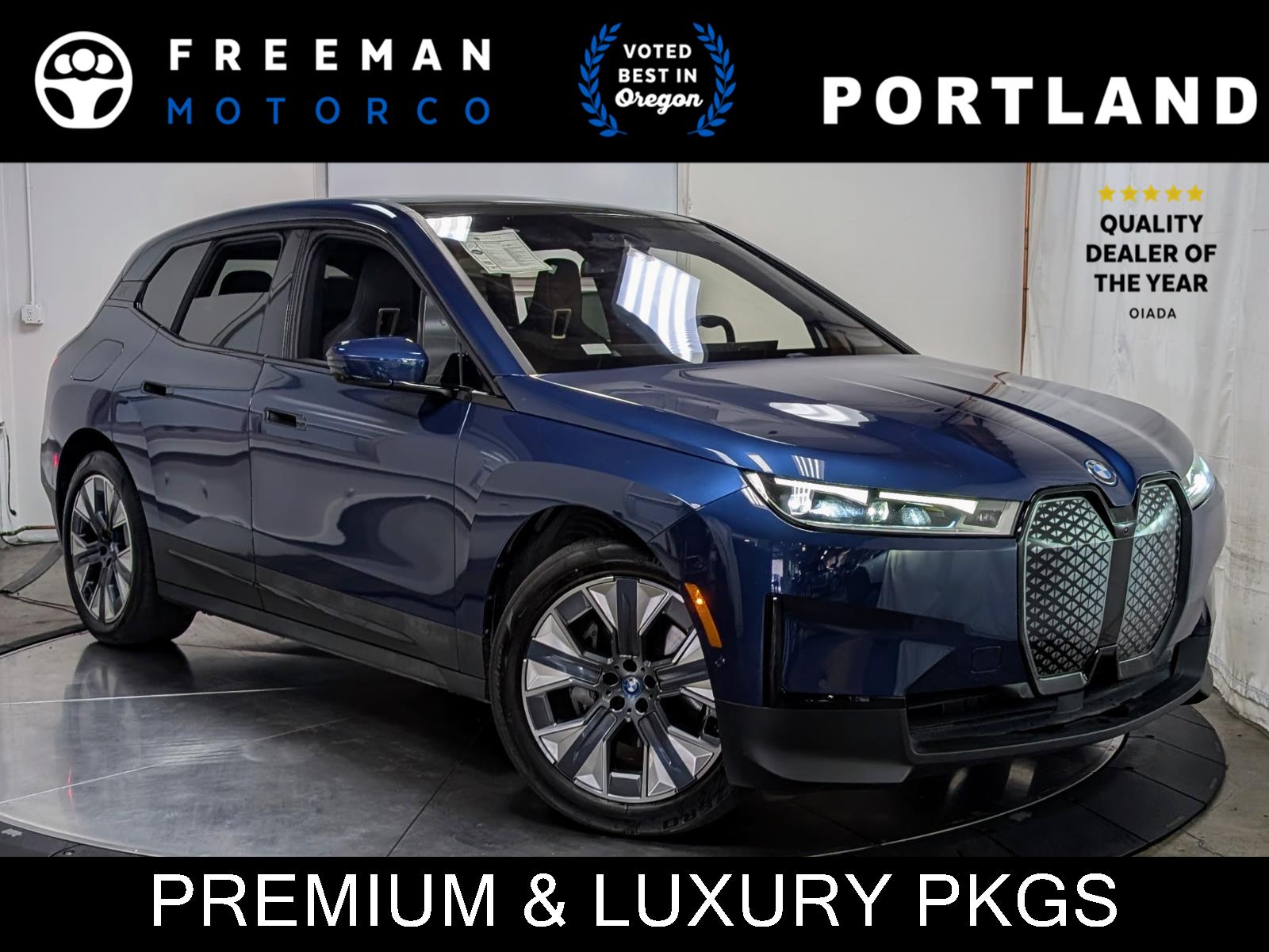 Phytonic Blue Metallic 2024 BMW iX SUV / Crossover All-Wheel Drive Automatic