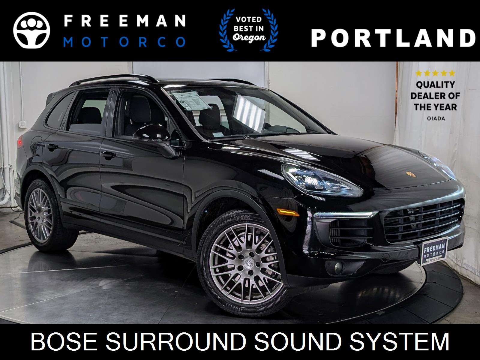 Black 2018 Porsche Cayenne SUV / Crossover All-Wheel Drive Automatic