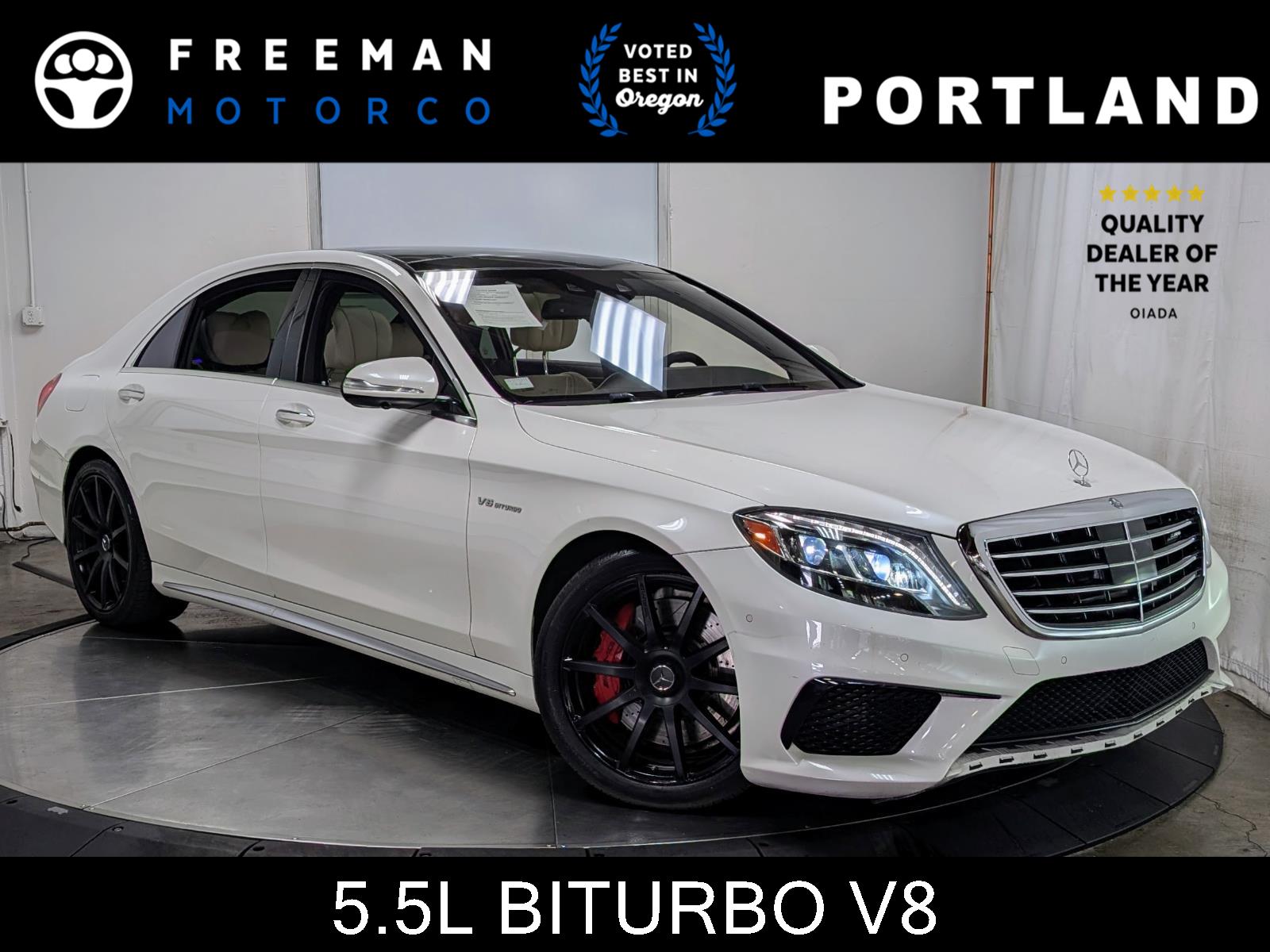 designo Diamond White Metallic 2017 Mercedes-Benz S-Class Sedan All-Wheel Drive Automatic