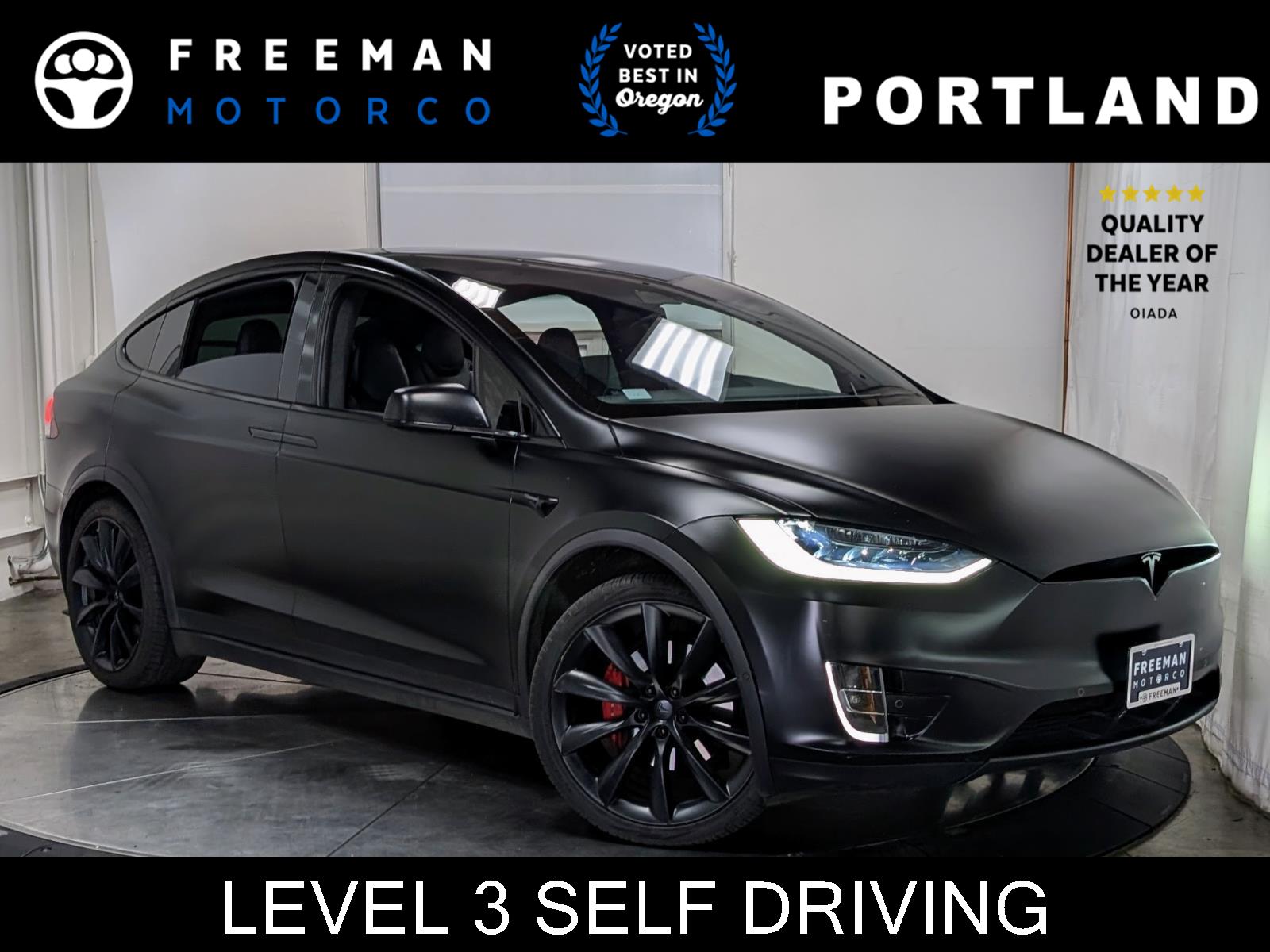 Solid Black 2019 Tesla Model X SUV / Crossover All-Wheel Drive Automatic