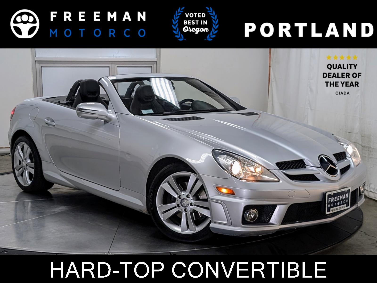 Iridium Silver Metallic 2011 Mercedes-Benz SLK Convertible Rear-Wheel Drive Automatic