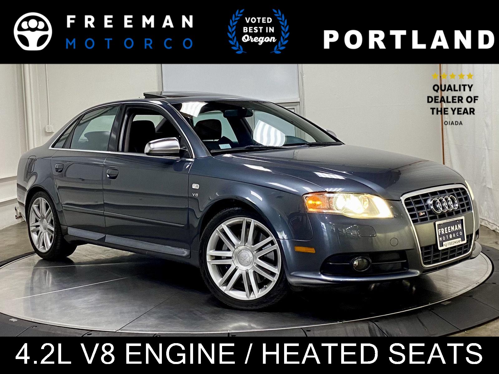 Dolphin Gray Metallic 2007 Audi S4 Sedan All-Wheel Drive Automatic