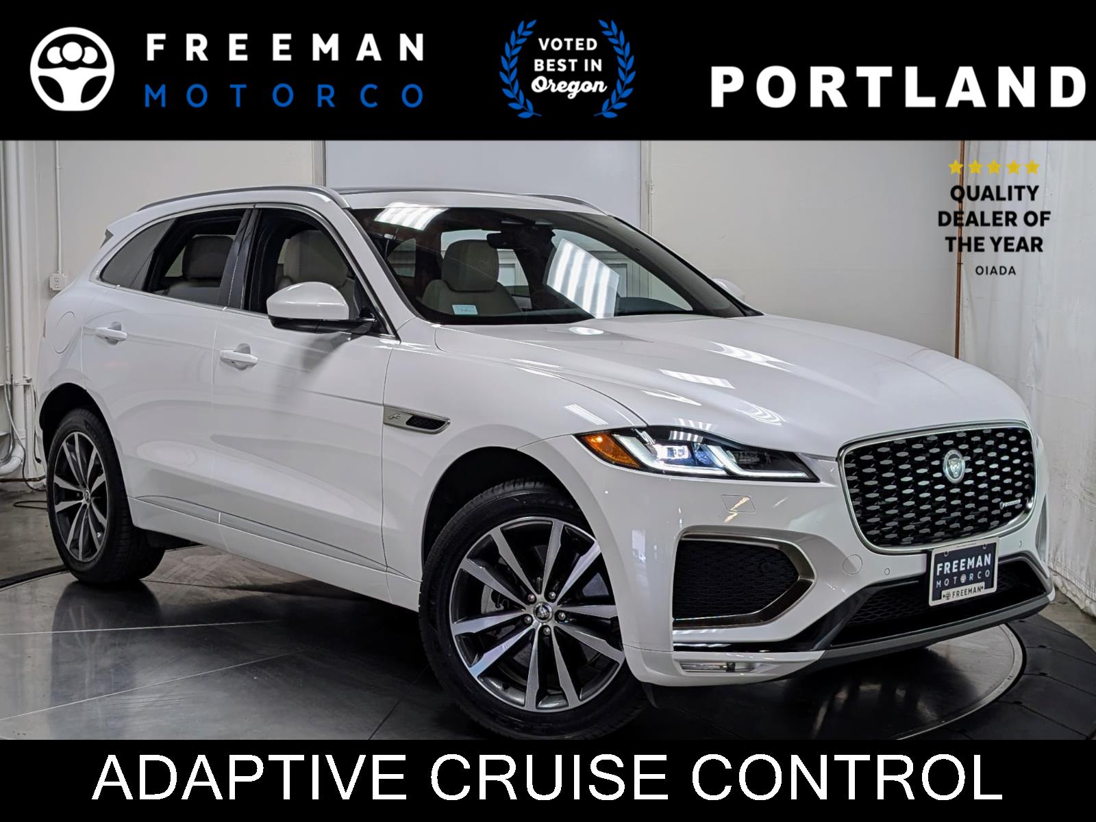 Ostuni Pearl White Metallic 2024 Jaguar F-PACE SUV / Crossover All-Wheel Drive Automatic