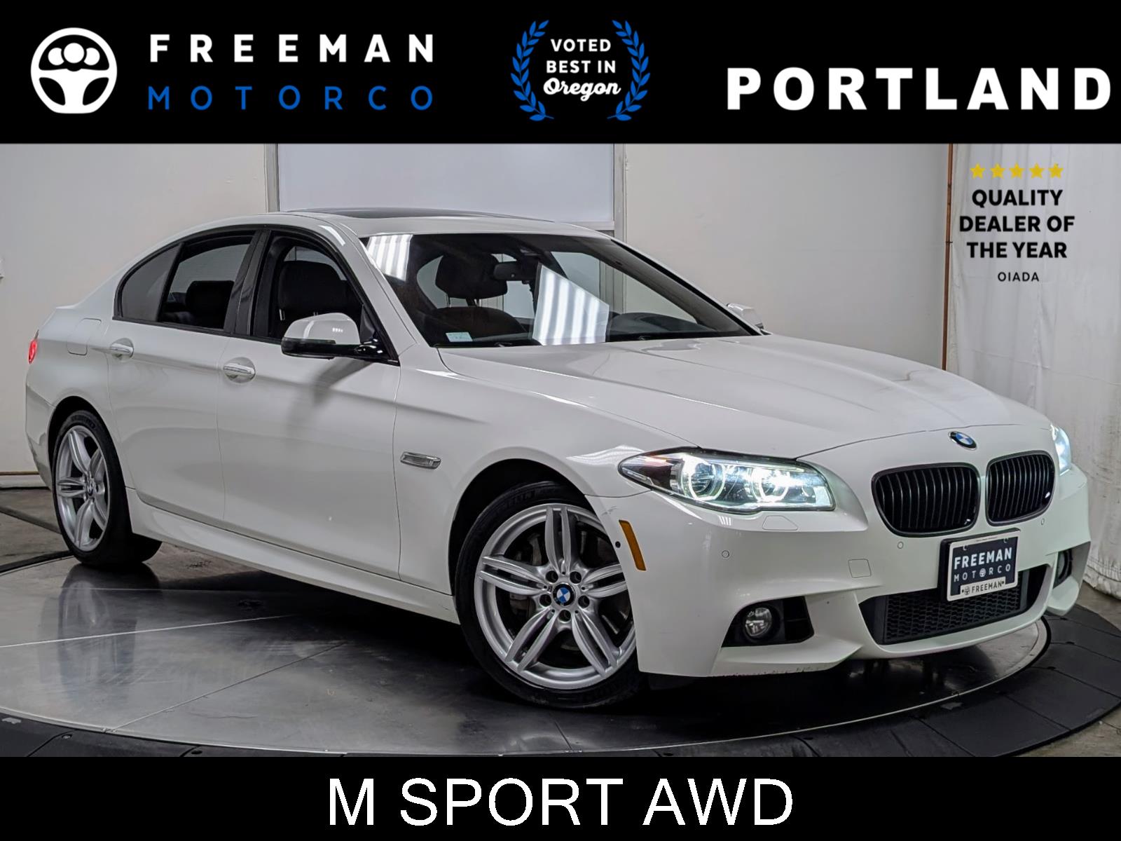 Alpine White 2016 BMW 5 Series Sedan All-Wheel Drive Automatic