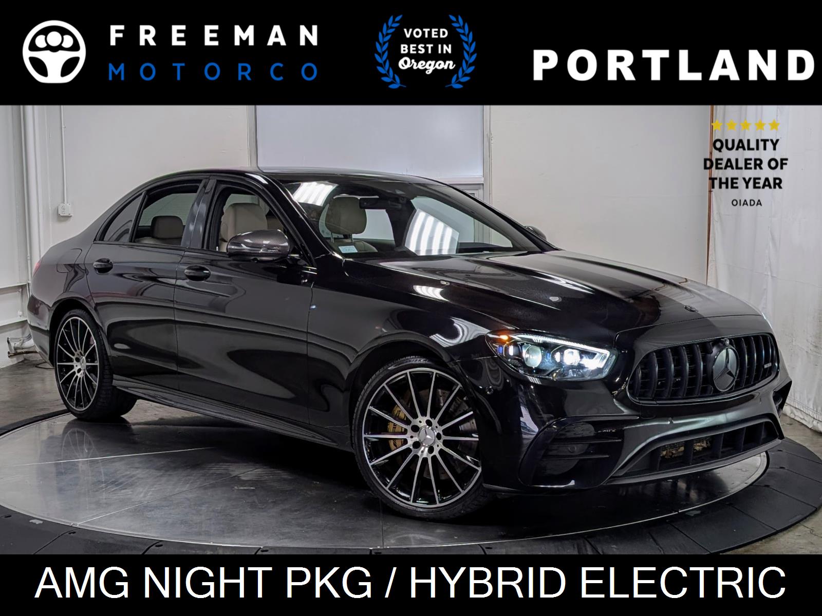 Obsidian Black Metallic 2021 Mercedes-Benz E-Class Sedan All-Wheel Drive Automatic