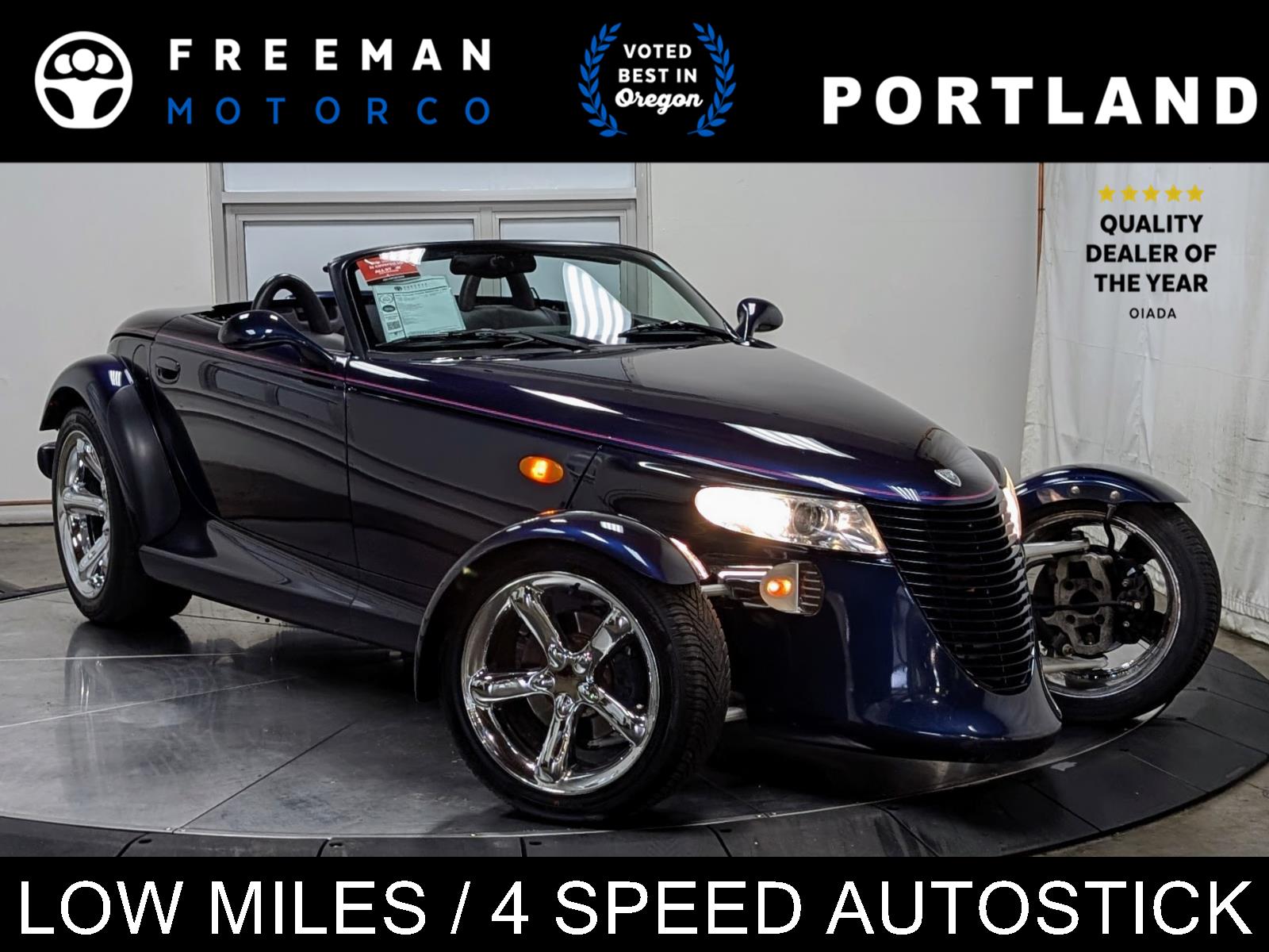 Prowler Midnight Blue Pearl 2001 Chrysler Prowler Convertible Rear-Wheel Drive 4-Speed Automatic