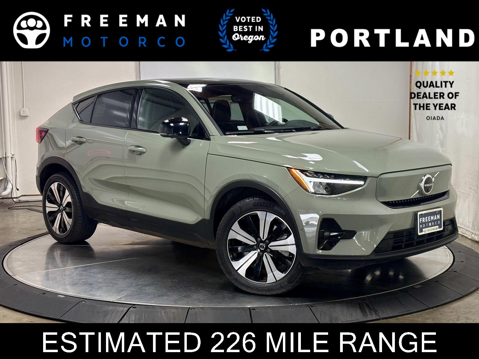 Sage Green Metallic 2023 Volvo C40 Recharge SUV / Crossover All-Wheel Drive Automatic