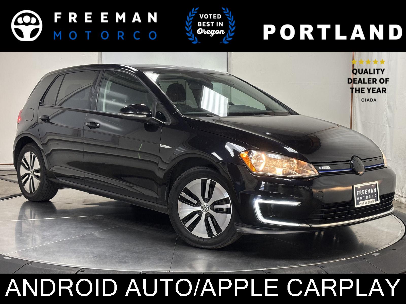 Deep Black Pearl 2016 Volkswagen e-Golf Hatchback Front-Wheel Drive Automatic