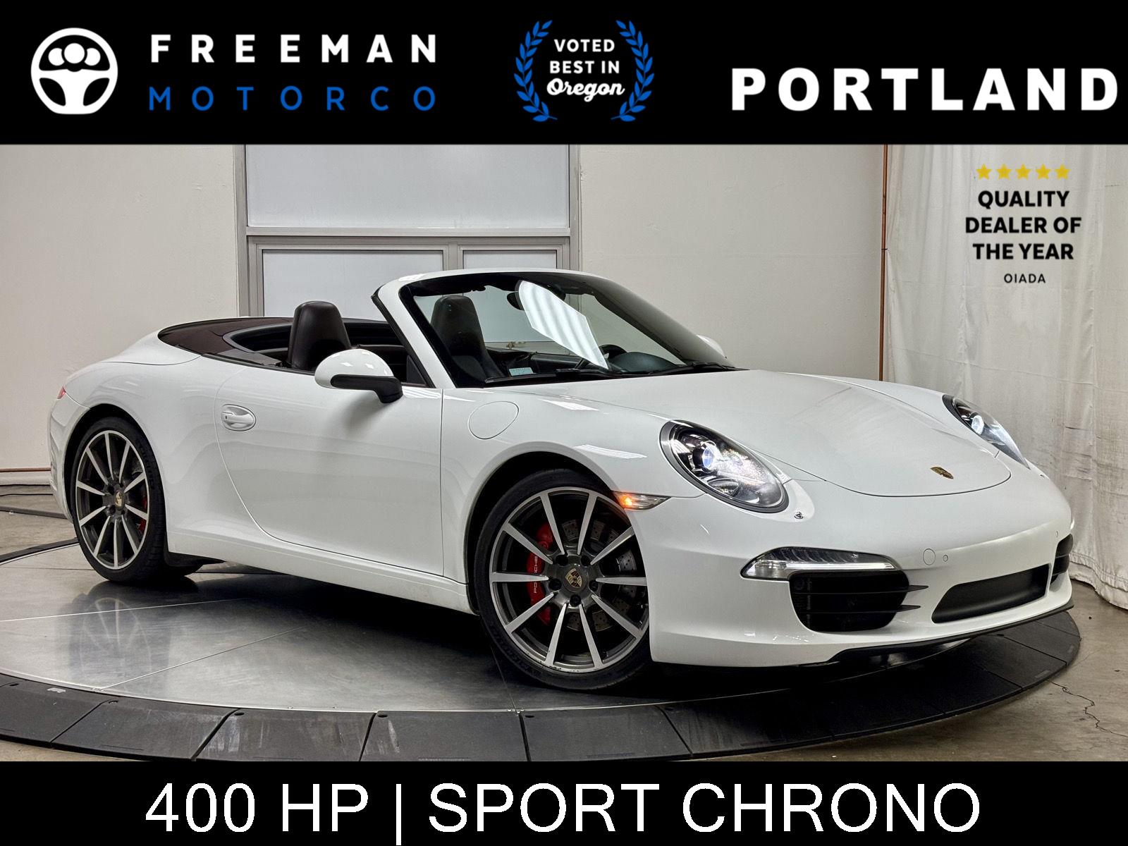 White 2013 Porsche 911 Convertible Rear-Wheel Drive 7-Speed Manual