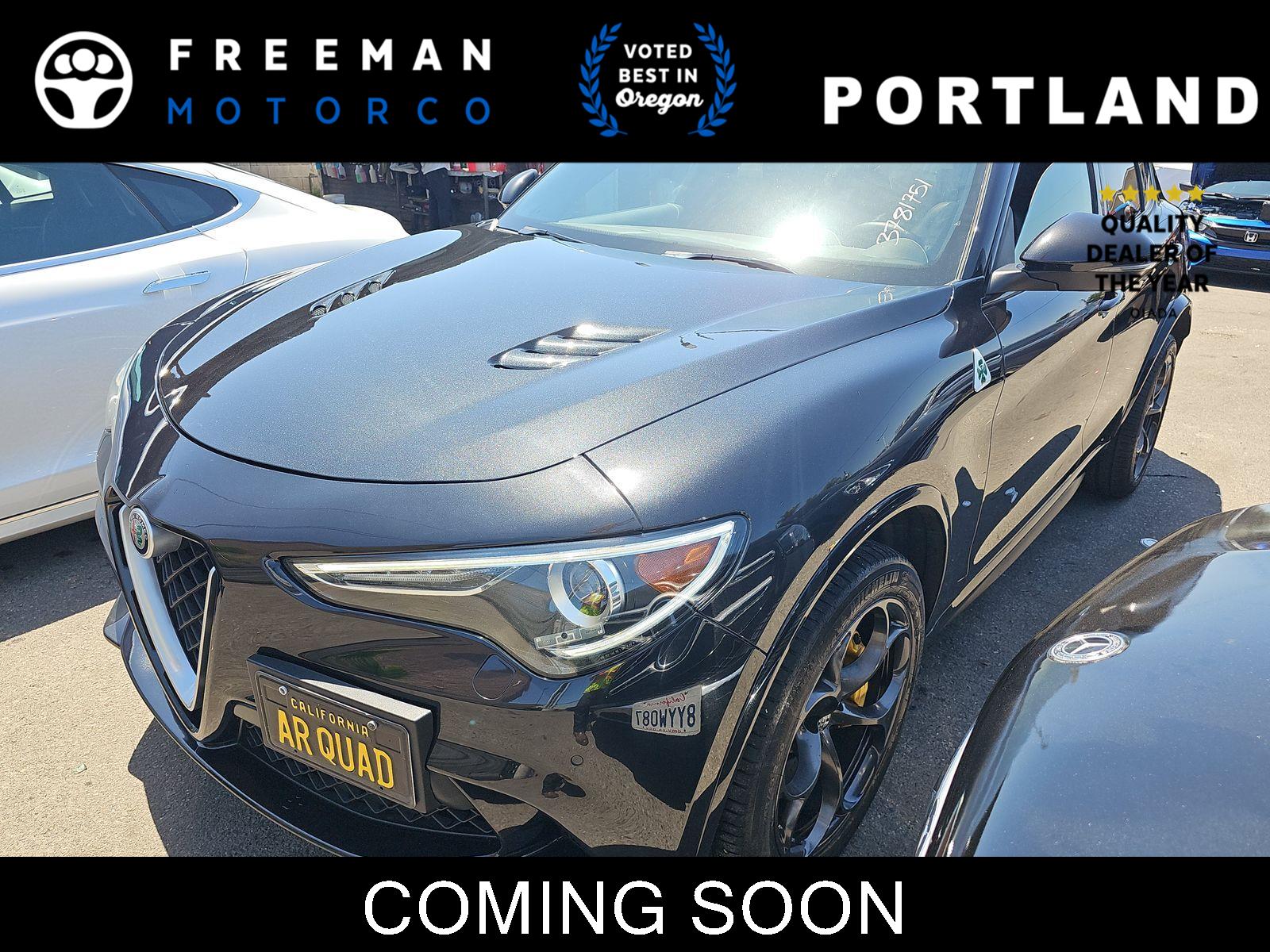 Vulcano Black Metallic 2019 Alfa Romeo Stelvio SUV / Crossover All-Wheel Drive Automatic
