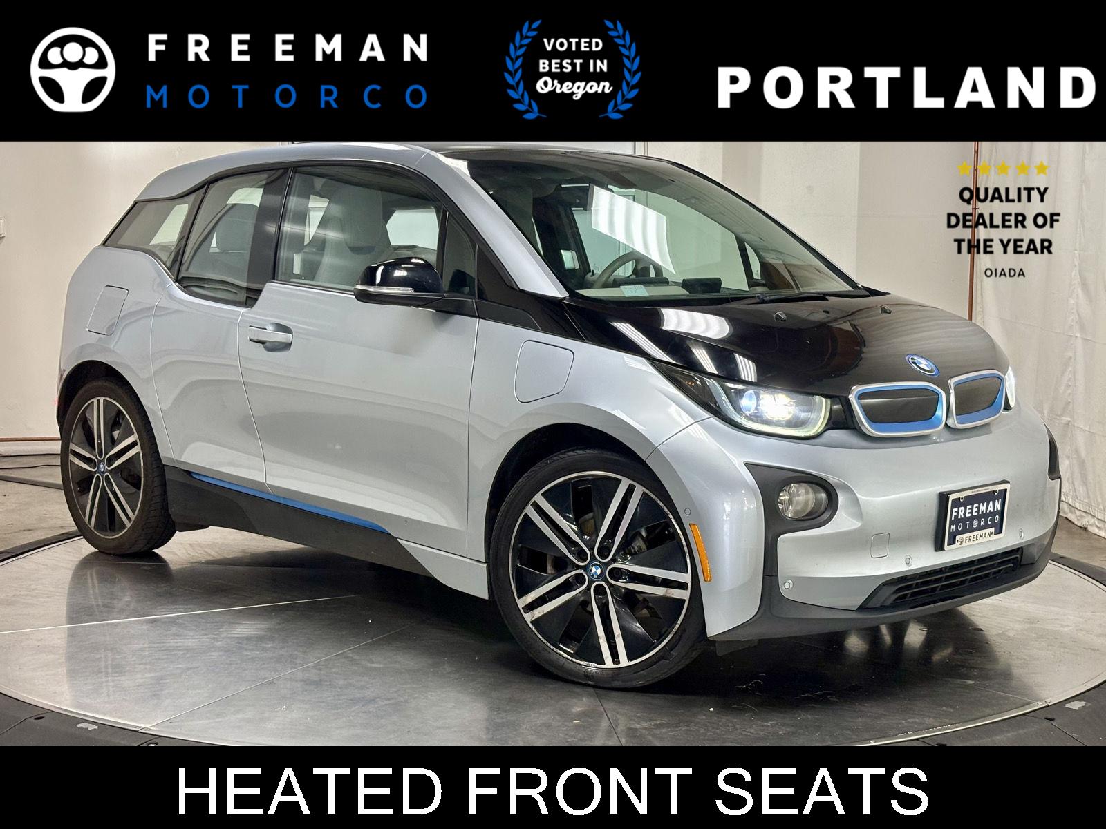 Ionic Silver Metallic w/BMW i Frozen Blue Accent 2015 BMW i3 Wagon Rear-Wheel Drive Automatic
