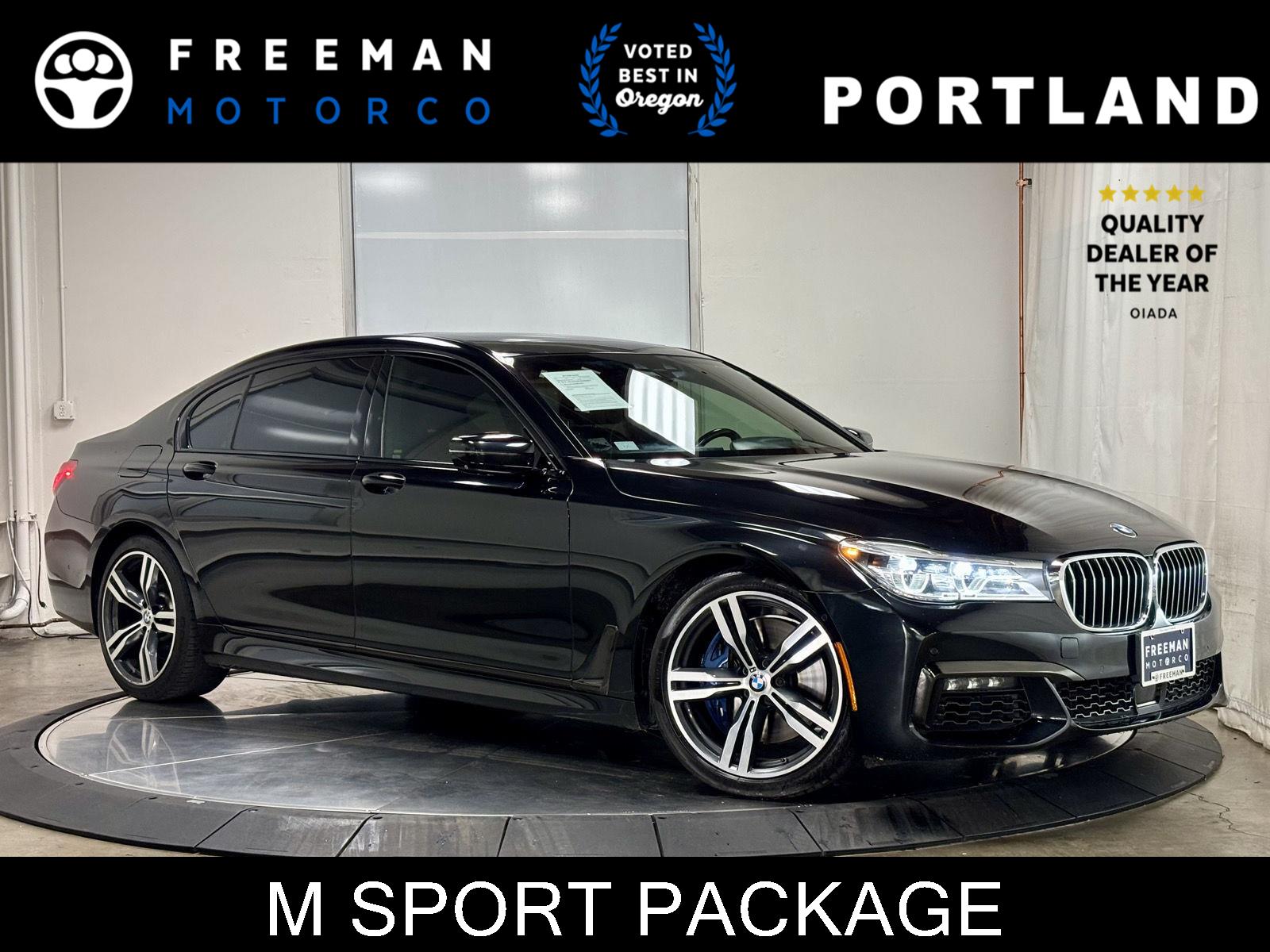 Black Sapphire Metallic 2019 BMW 7 Series Sedan Rear-Wheel Drive Automatic