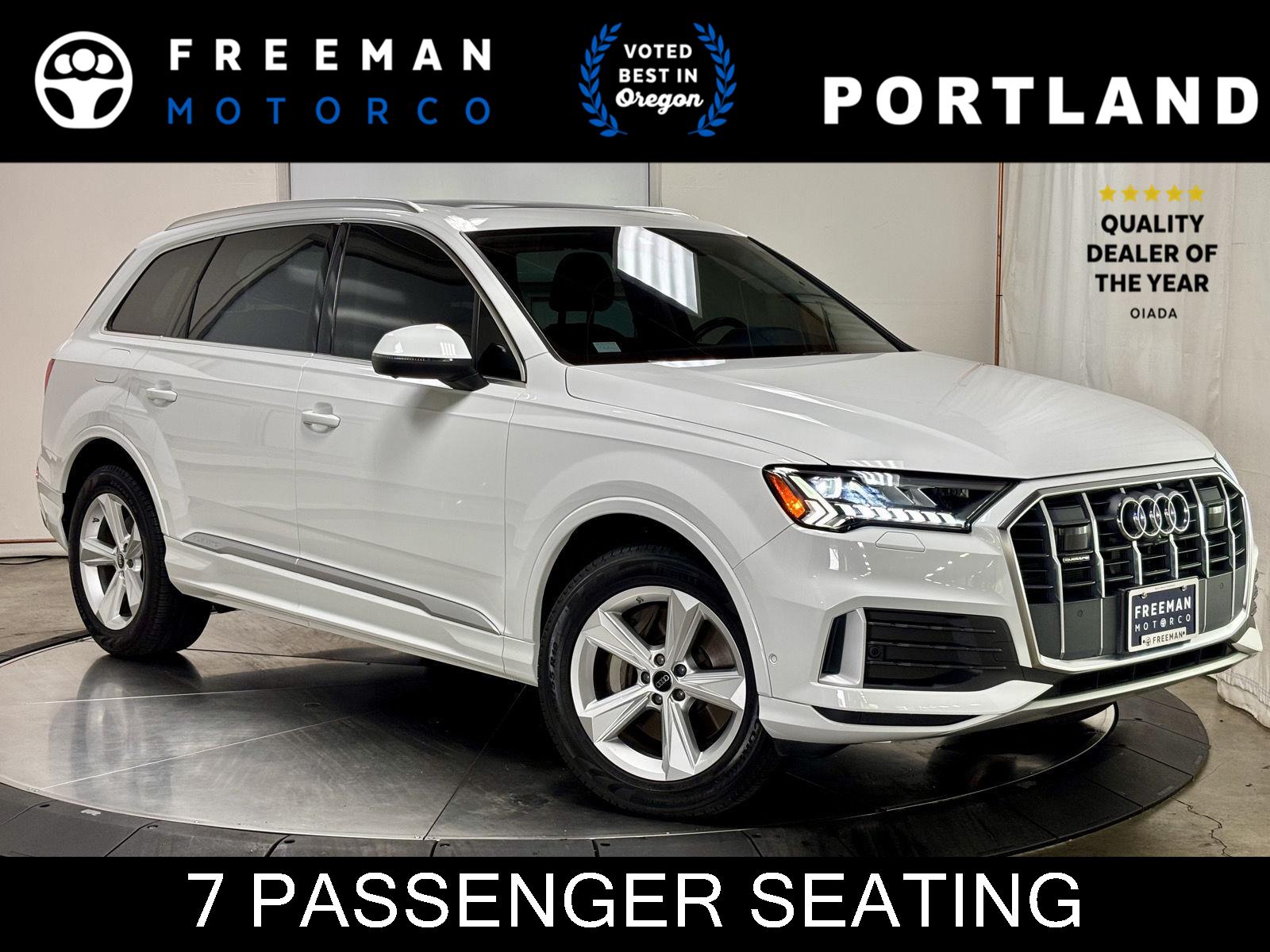 Glacier White Metallic 2024 Audi Q7 SUV / Crossover All-Wheel Drive Automatic