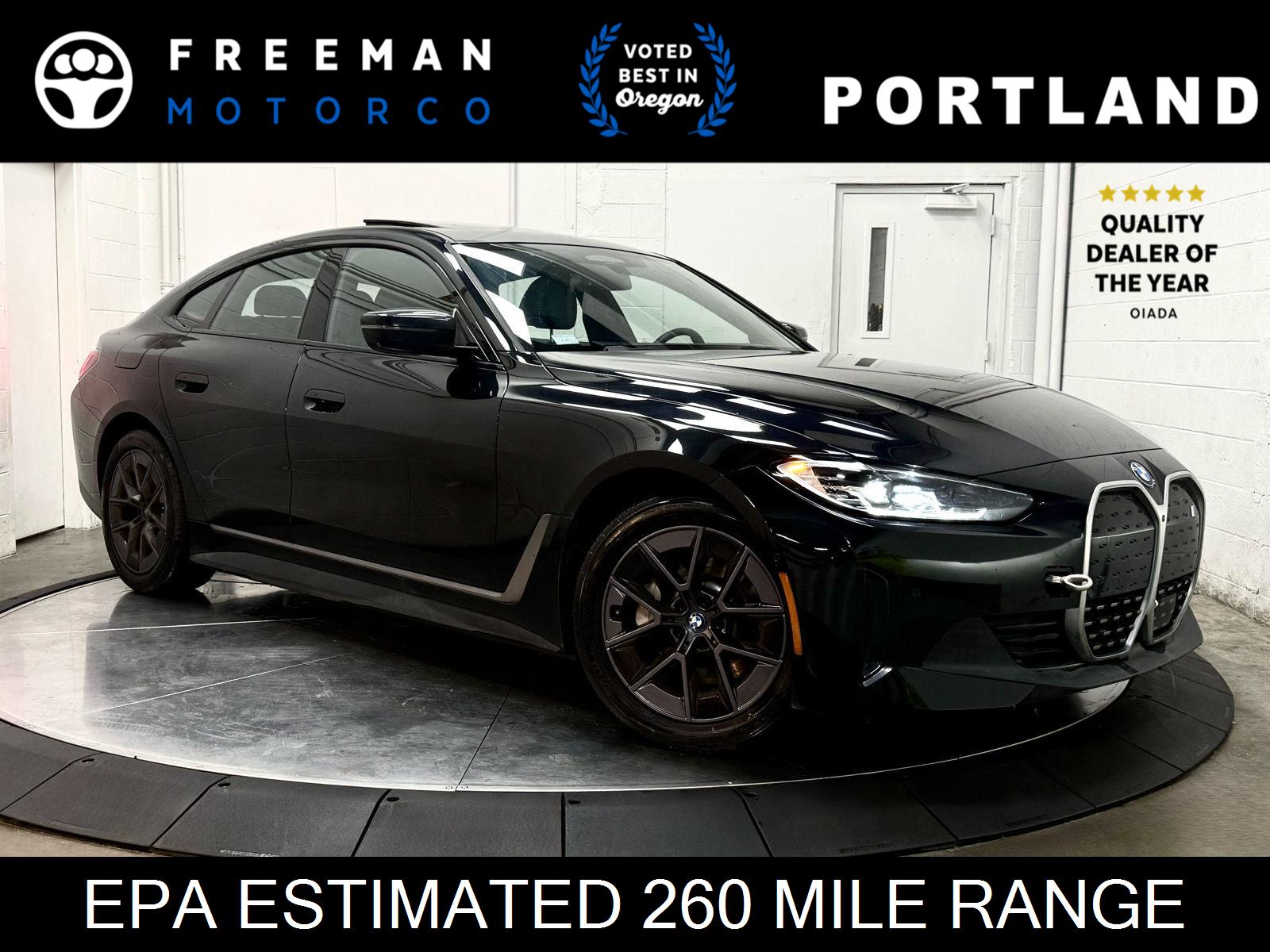 Black Sapphire Metallic 2023 BMW i4 Sedan Rear-Wheel Drive Automatic