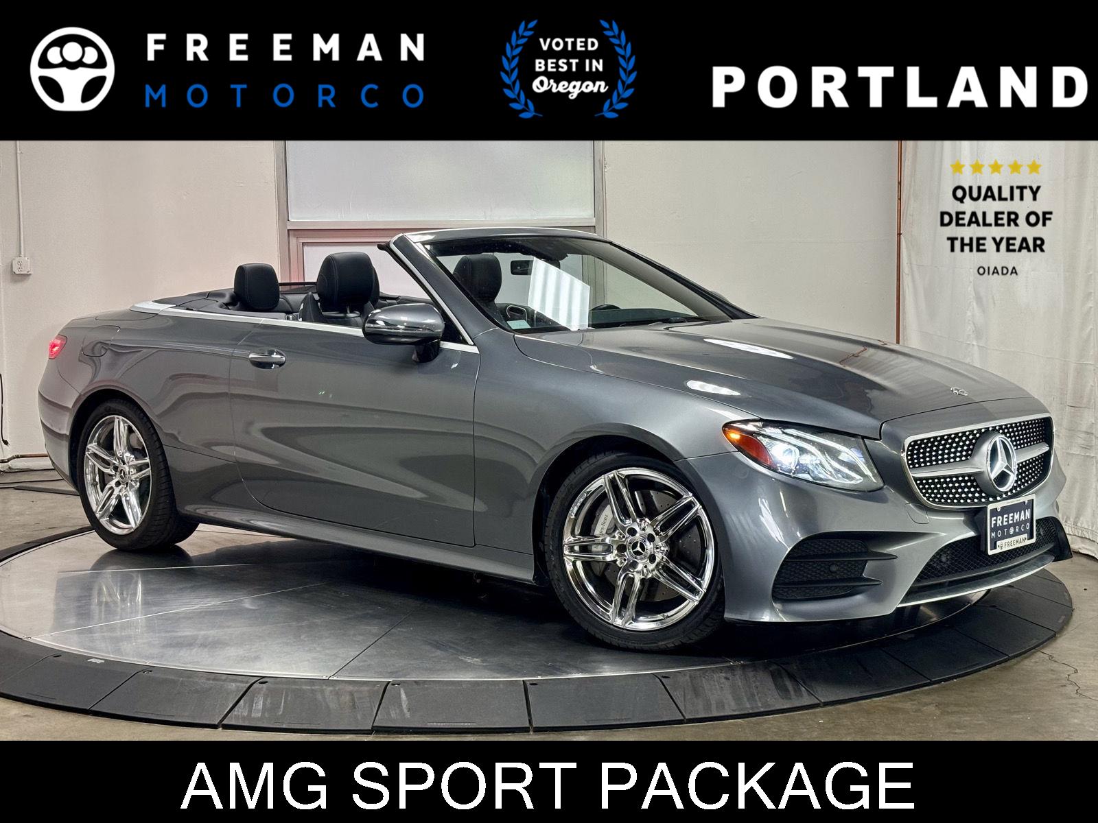 Gray (Selenite Grey Metallic) 2020 Mercedes-Benz E-Class Convertible Rear-Wheel Drive Automatic